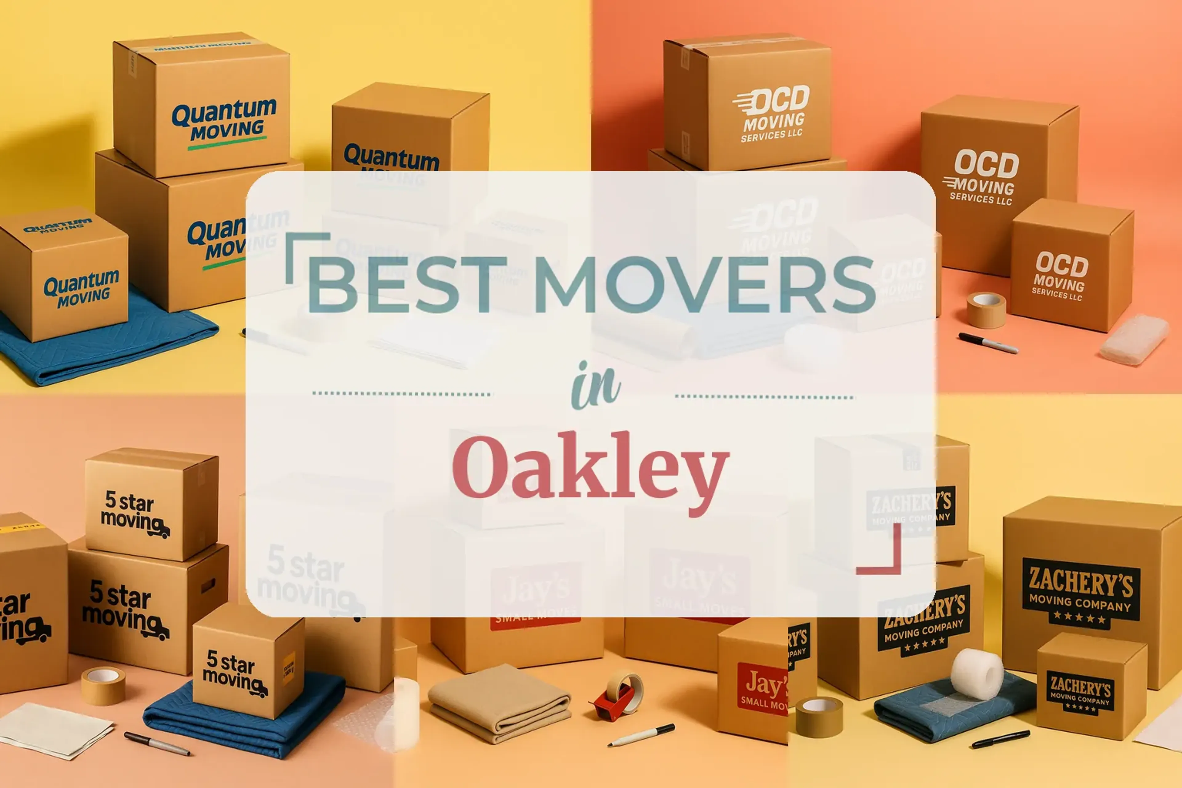 Side-by-side comparison of Oakley moving companies