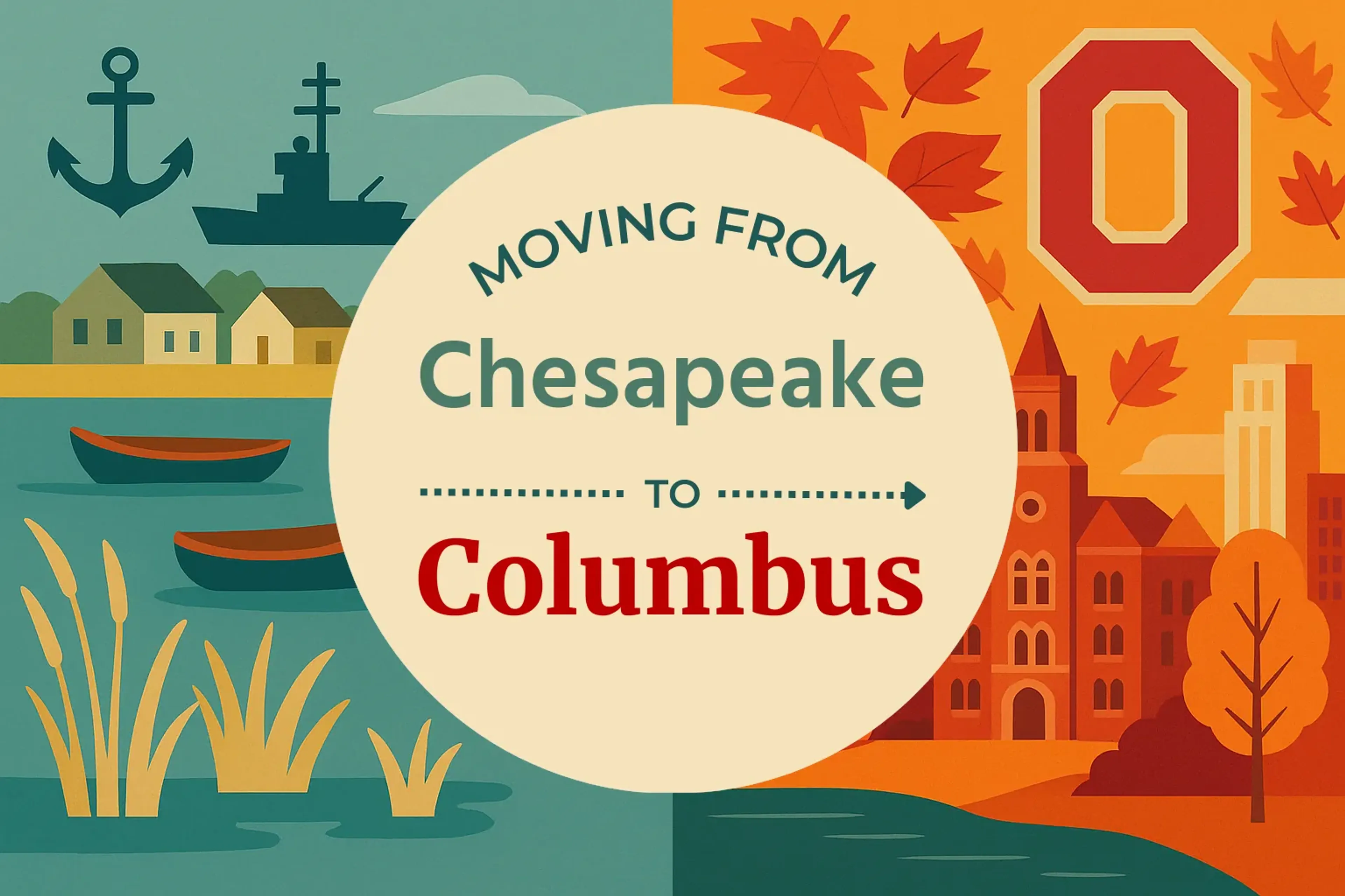 Side-by-side comparison of Chesapeake to Columbus moving companies