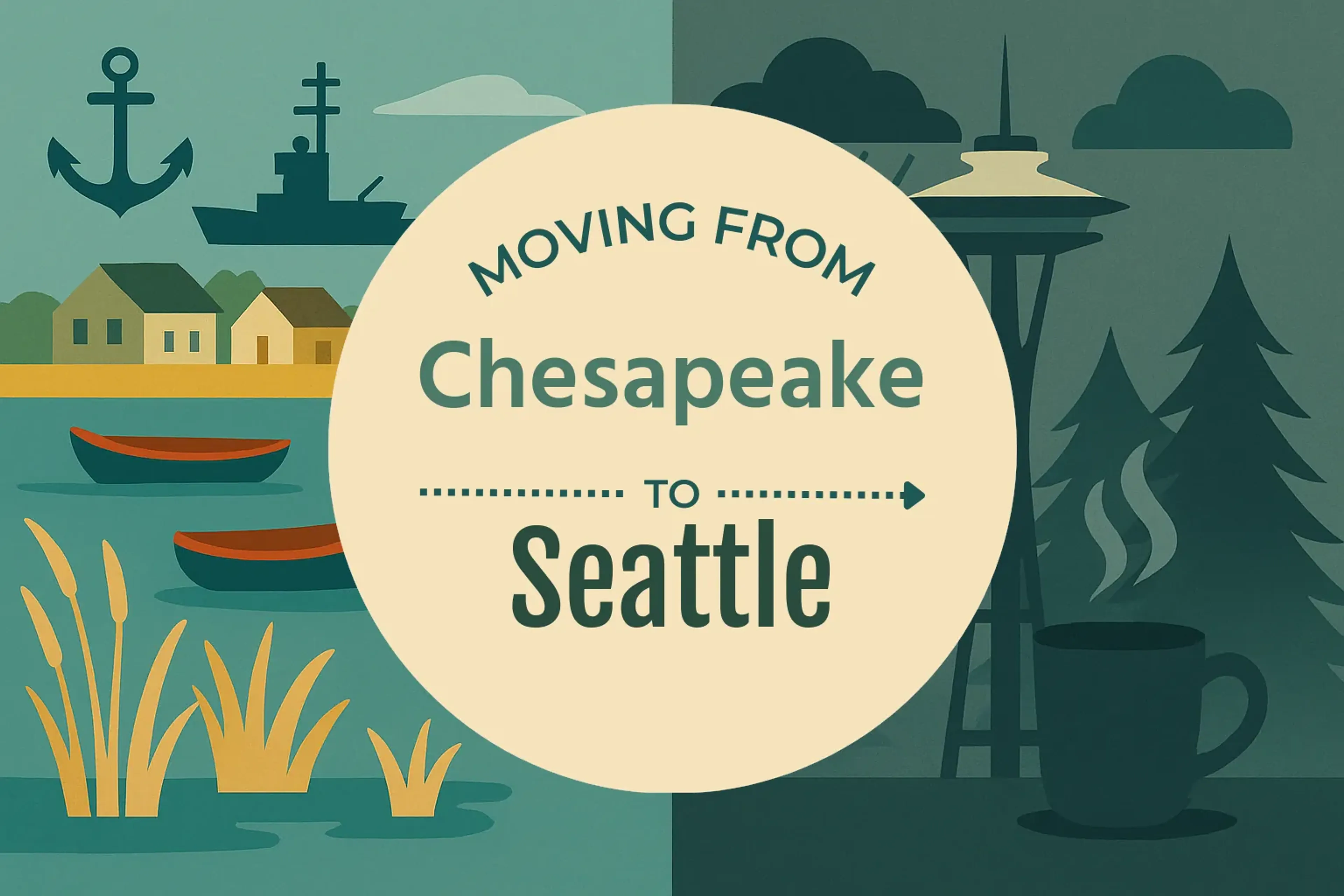 Side-by-side comparison of Chesapeake to Seattle moving companies