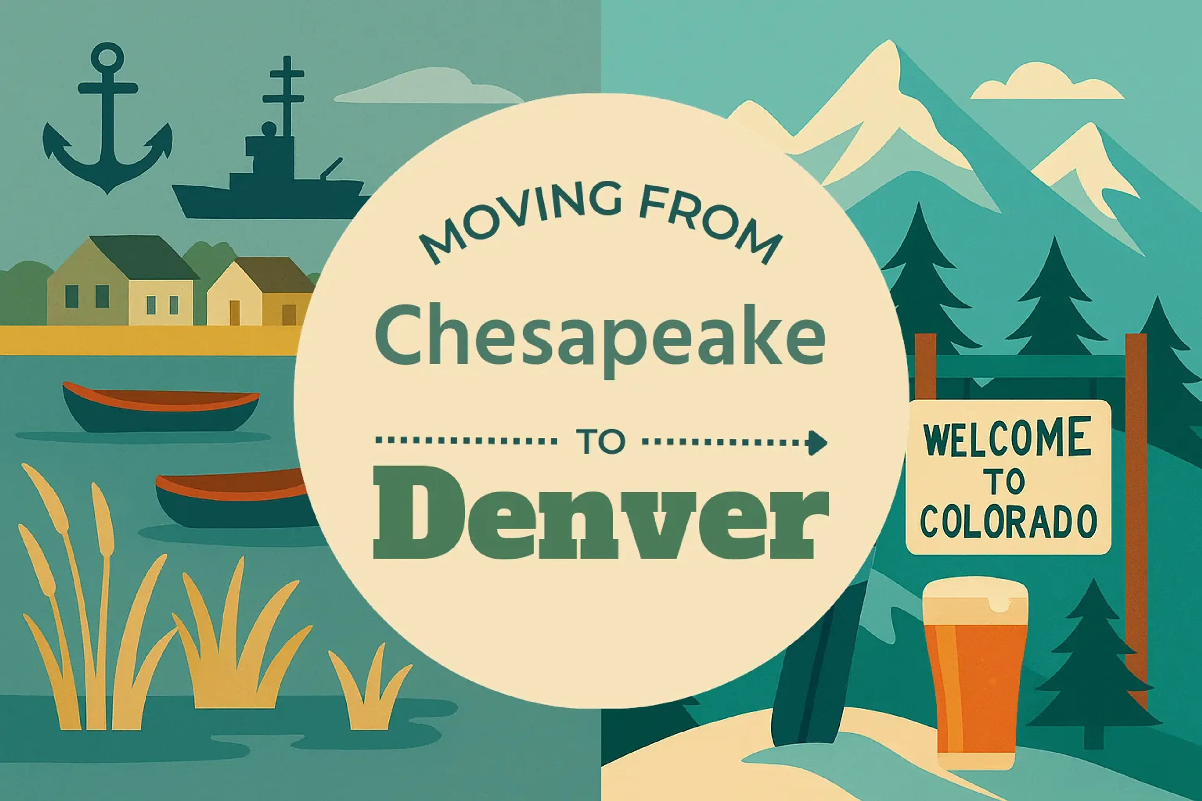 Side-by-side comparison of Chesapeake to Denver moving companies