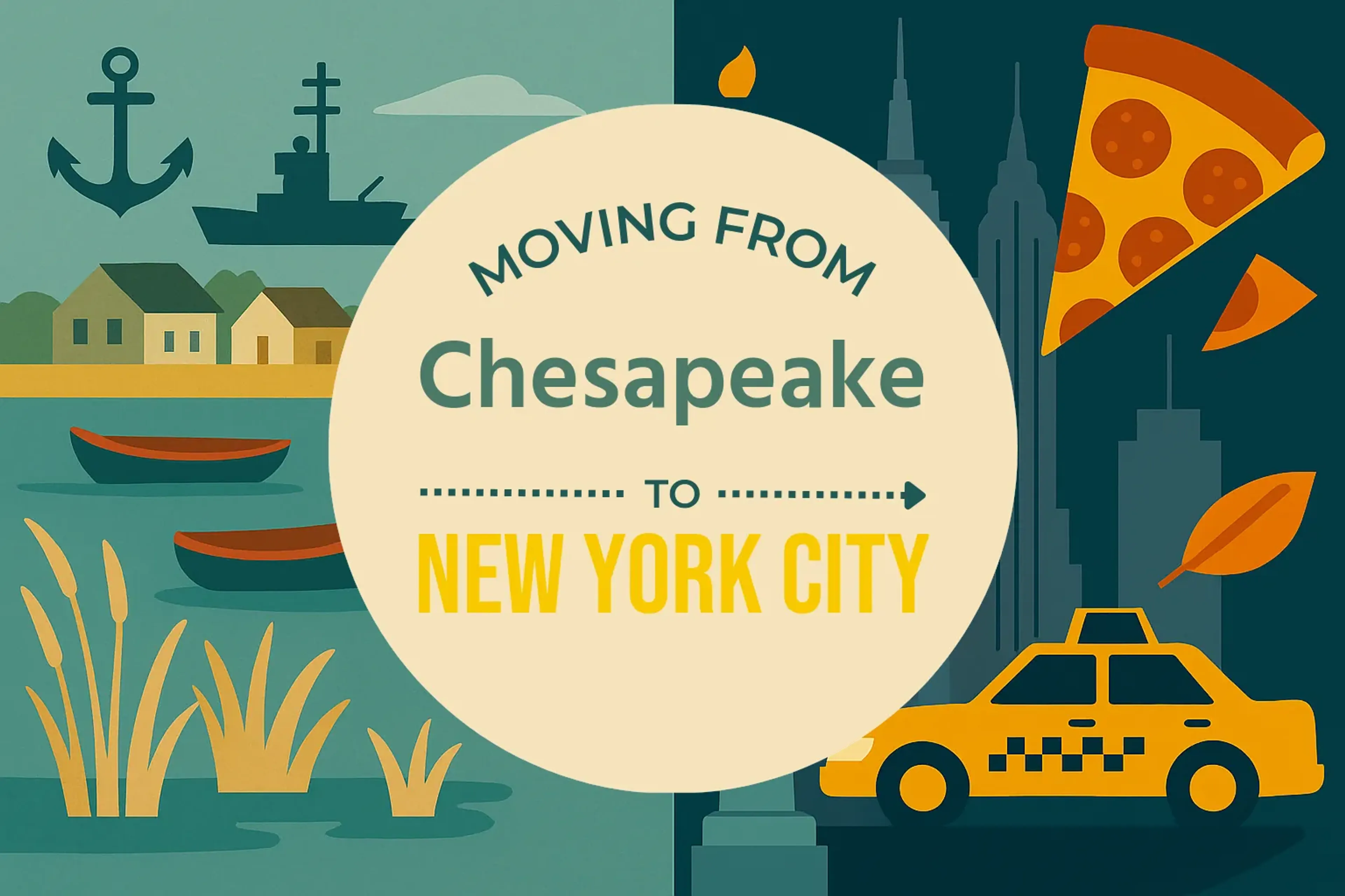 Side-by-side comparison of Chesapeake to New York City moving companies