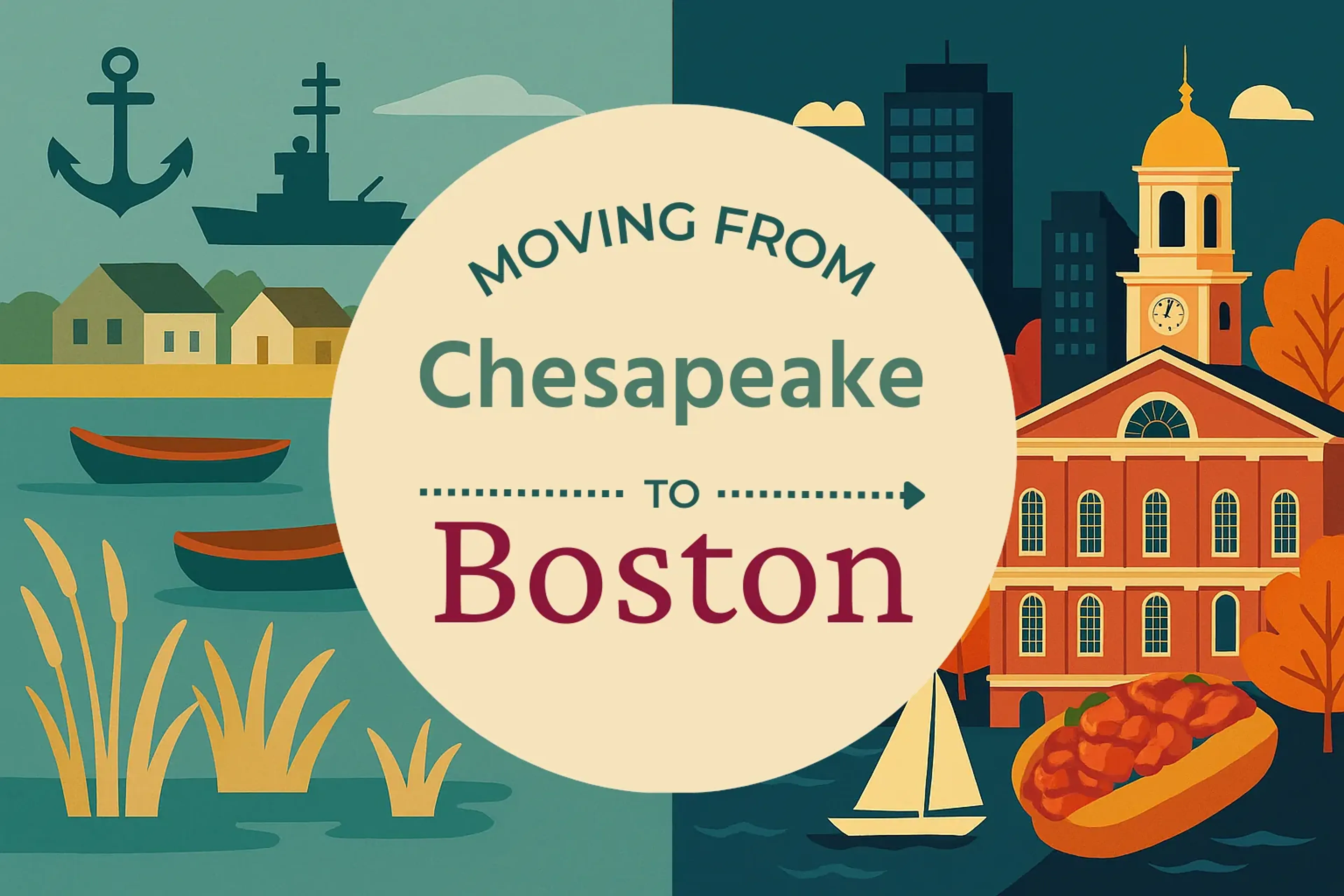 Side-by-side comparison of Chesapeake to Boston moving companies