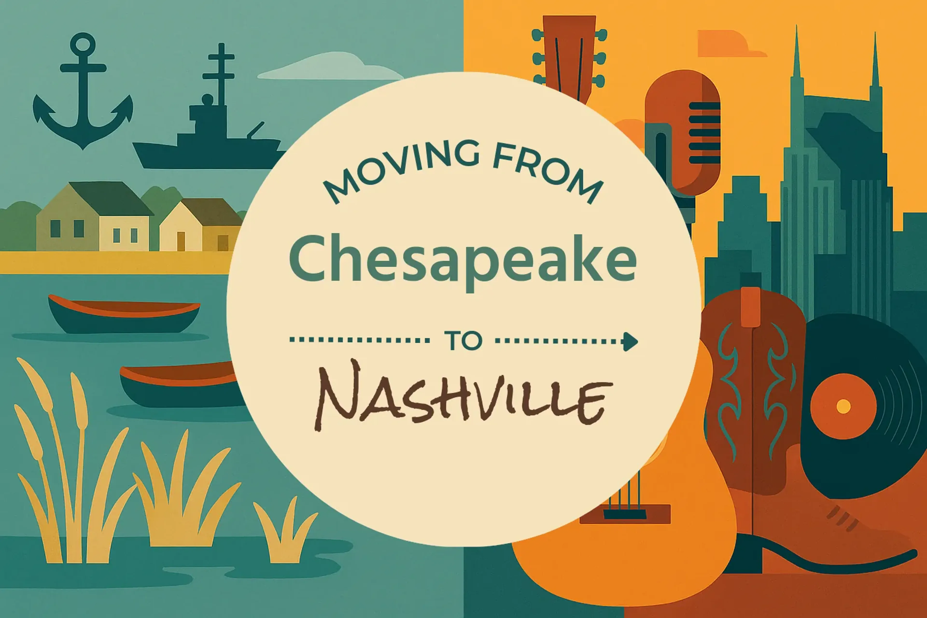 Side-by-side comparison of Chesapeake to Nashville moving companies