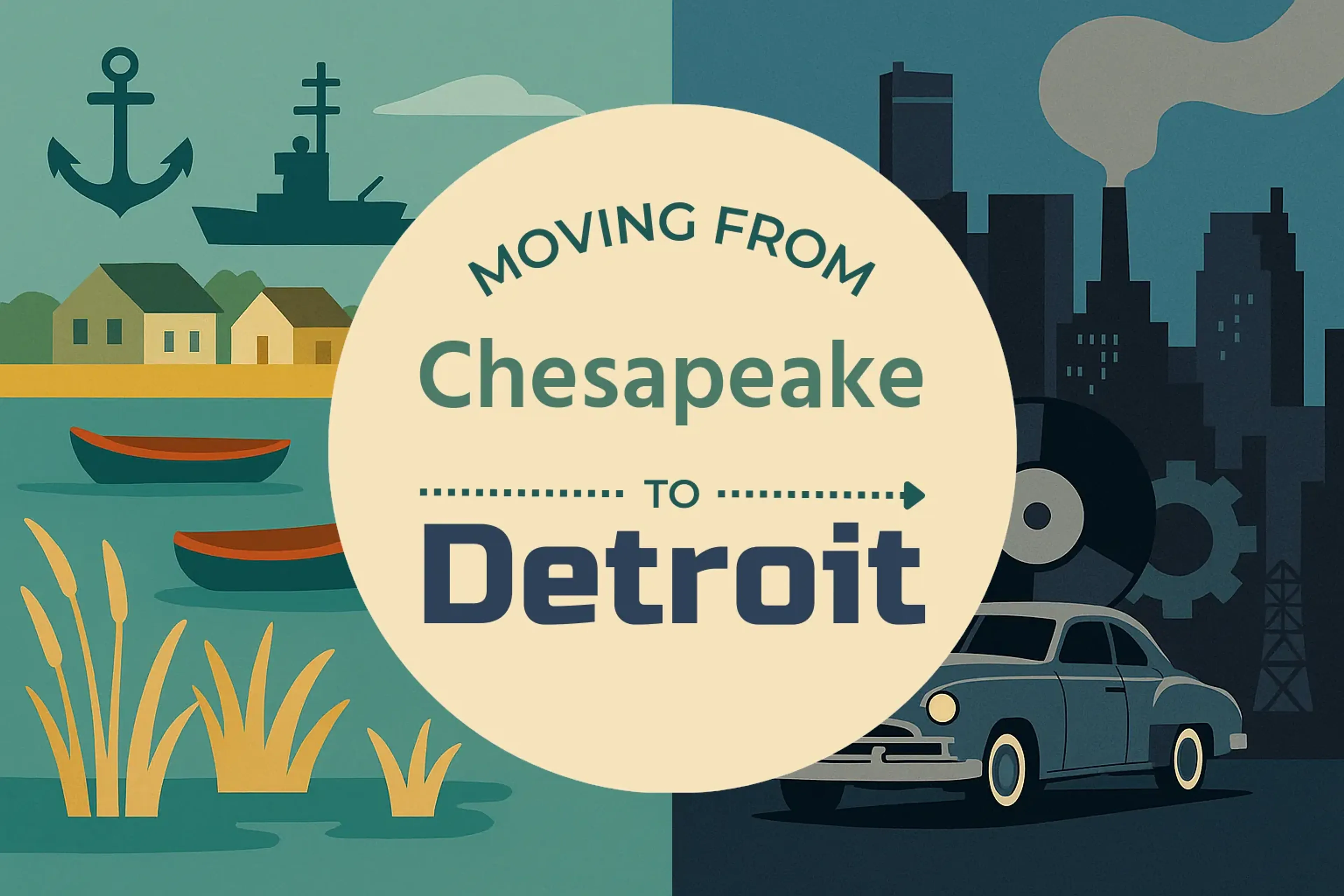Side-by-side comparison of Chesapeake to Detroit moving companies