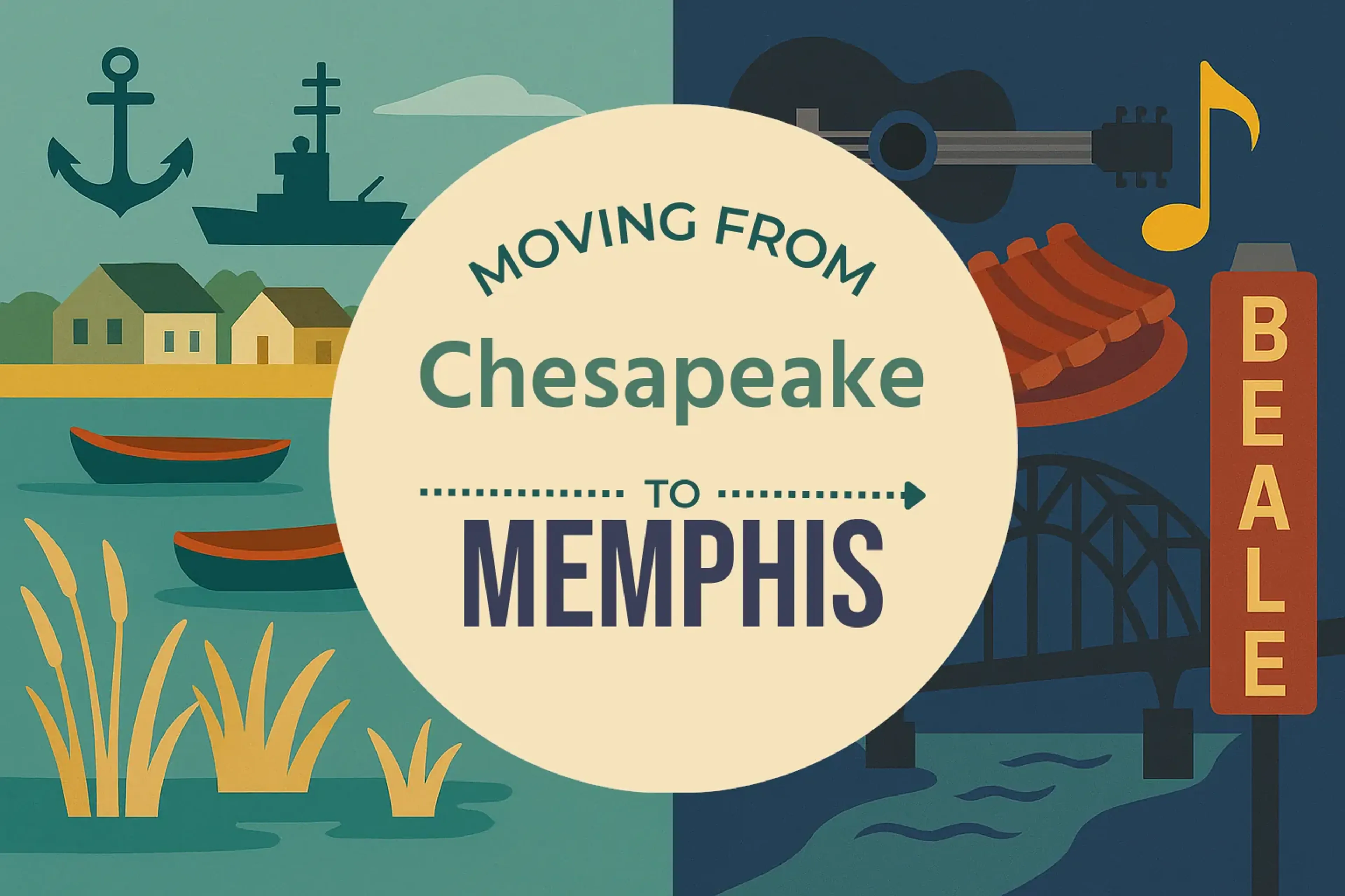Side-by-side comparison of Chesapeake to Memphis moving companies