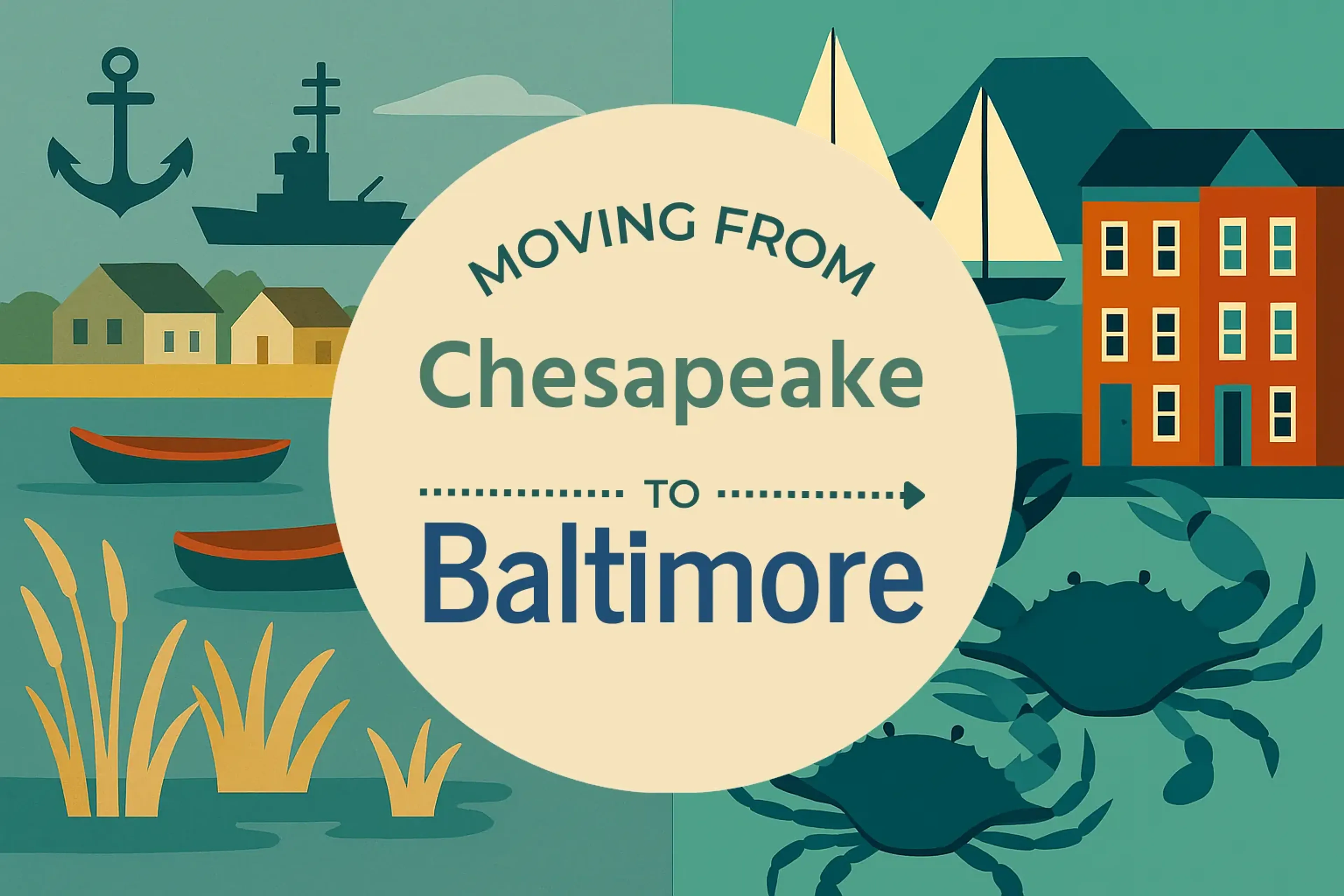 Side-by-side comparison of Chesapeake to Baltimore moving companies