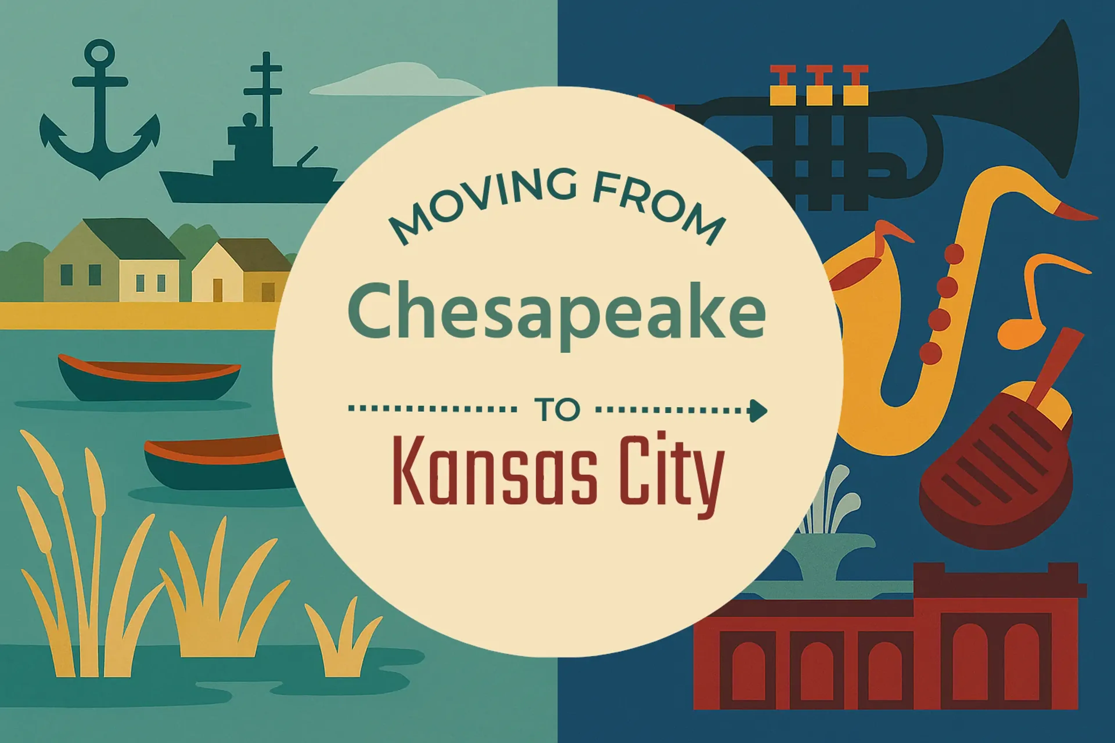 Side-by-side comparison of Chesapeake to Kansas City moving companies
