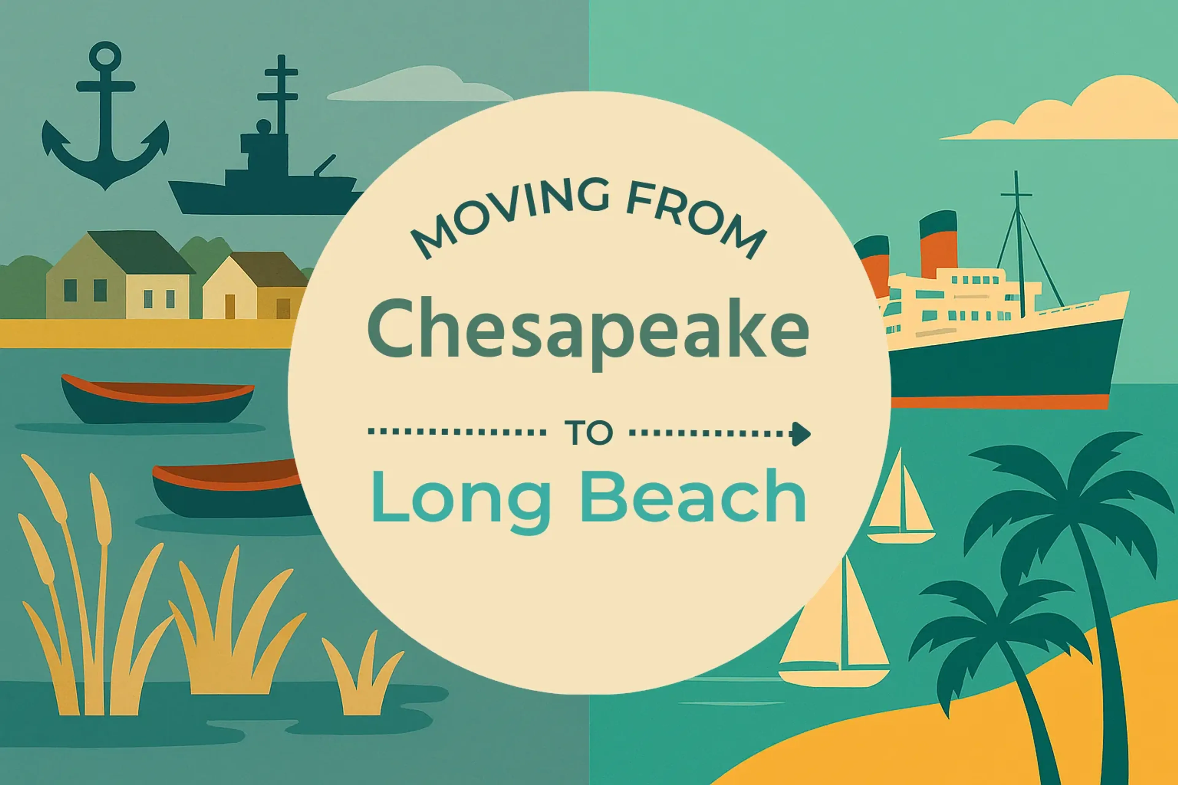 Side-by-side comparison of Chesapeake to Long Beach moving companies