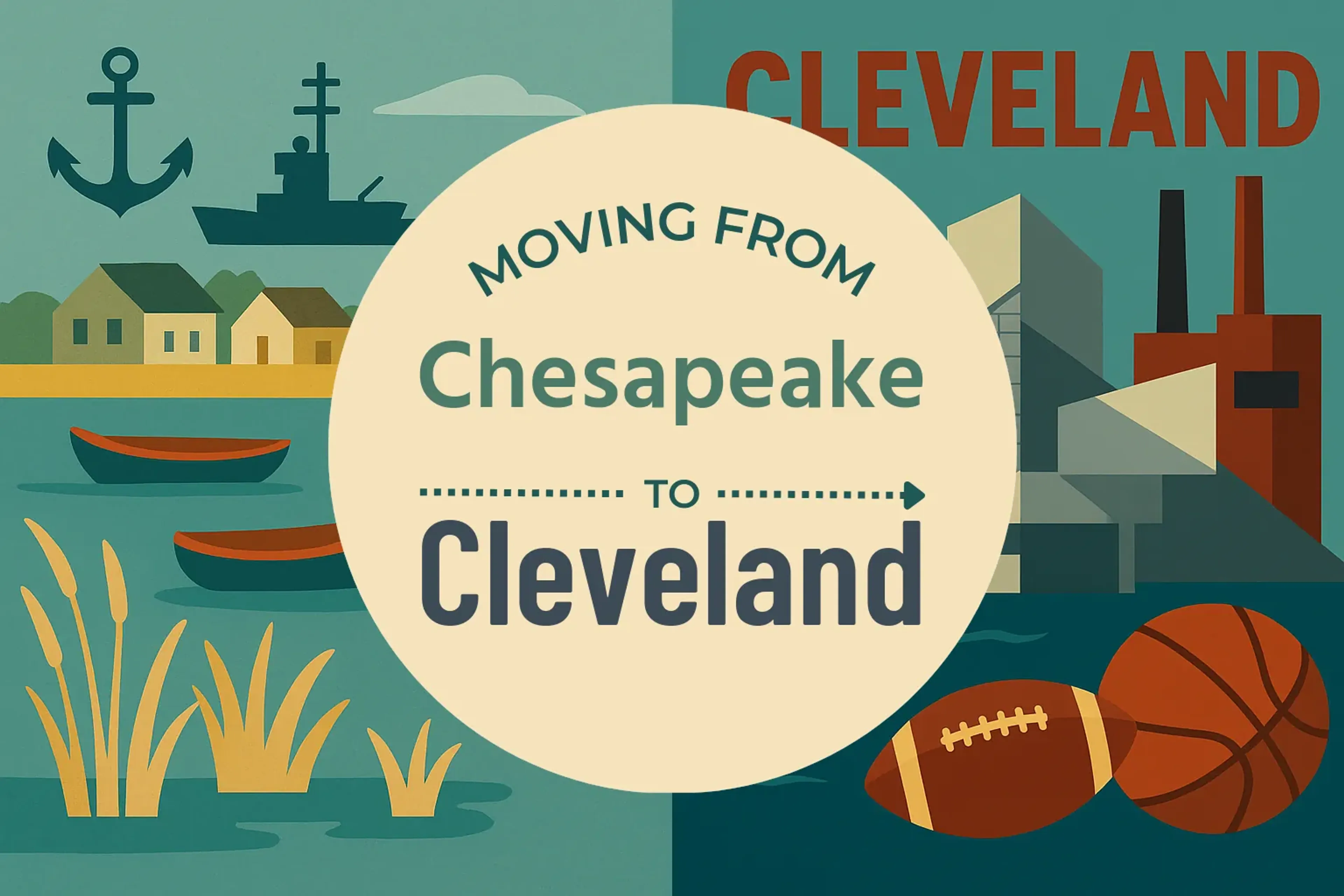 Side-by-side comparison of Chesapeake to Cleveland moving companies
