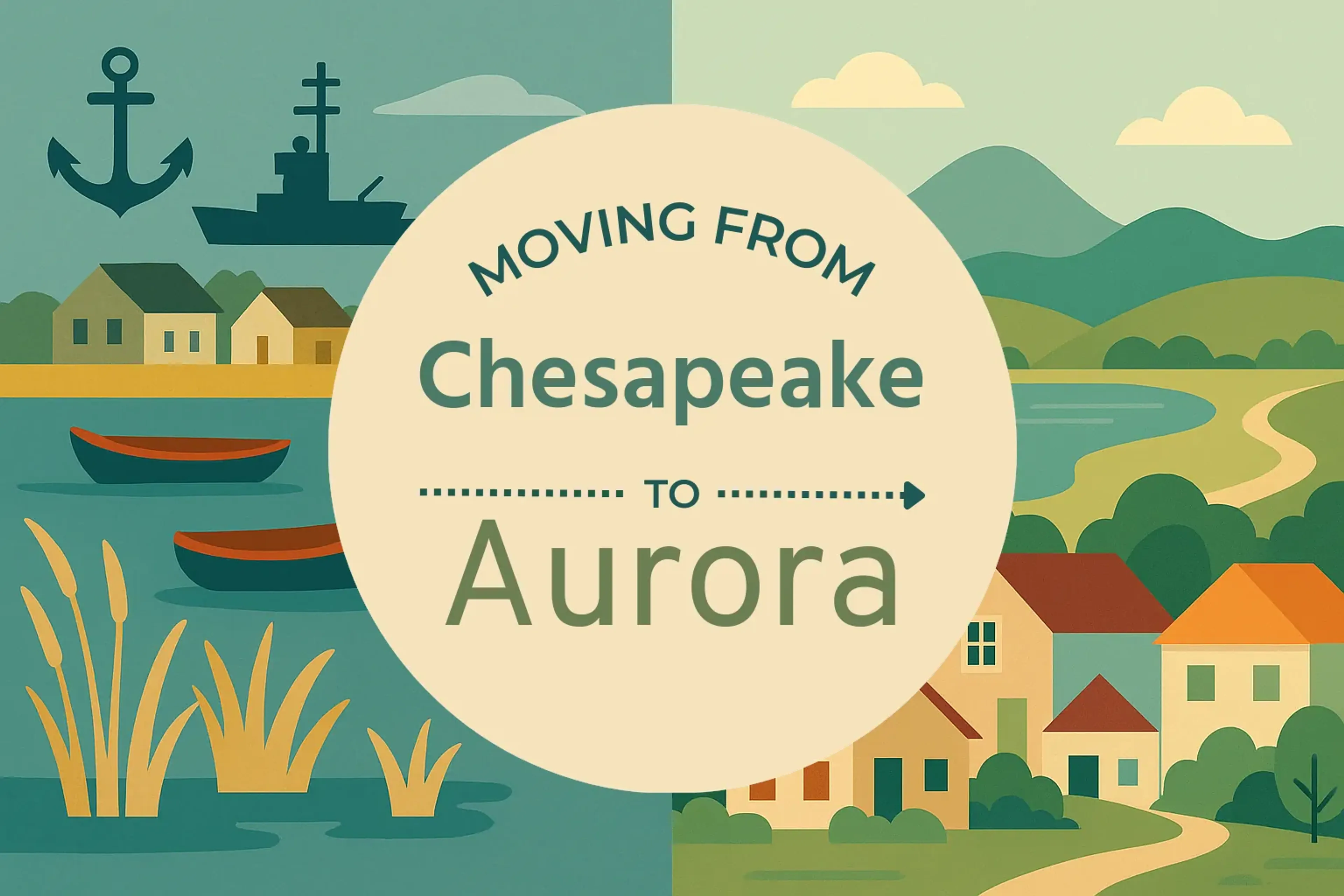 Side-by-side comparison of Chesapeake to Aurora moving companies