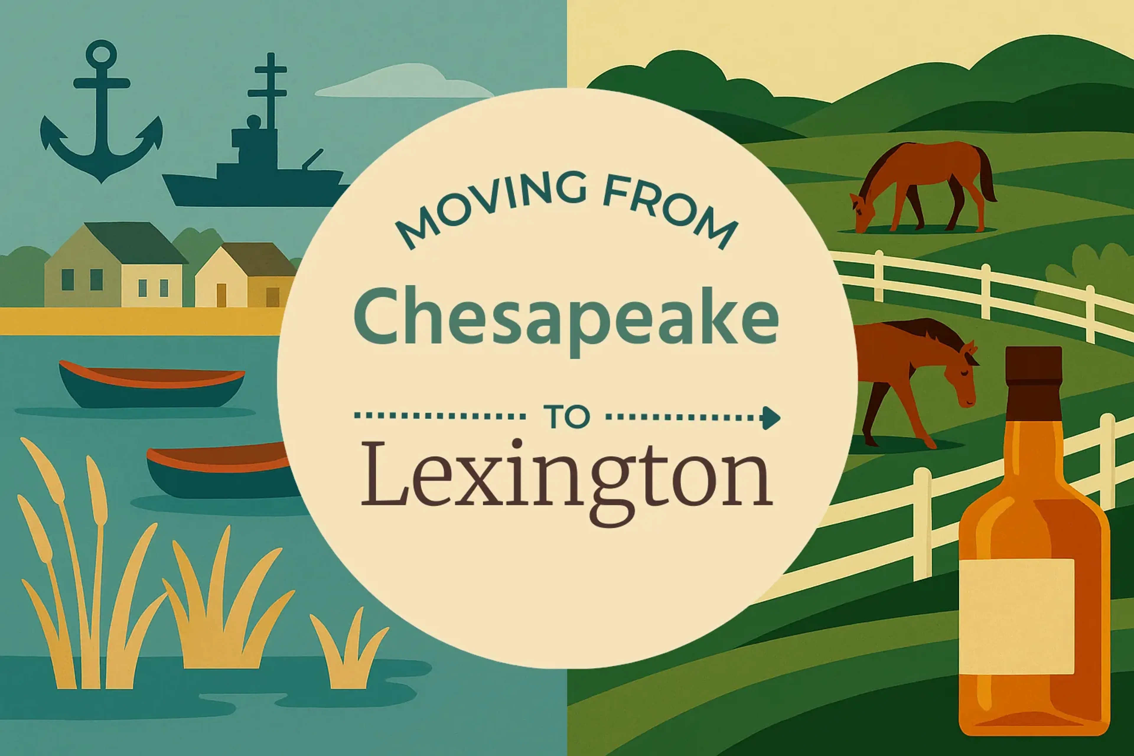 Side-by-side comparison of Chesapeake to Lexington moving companies