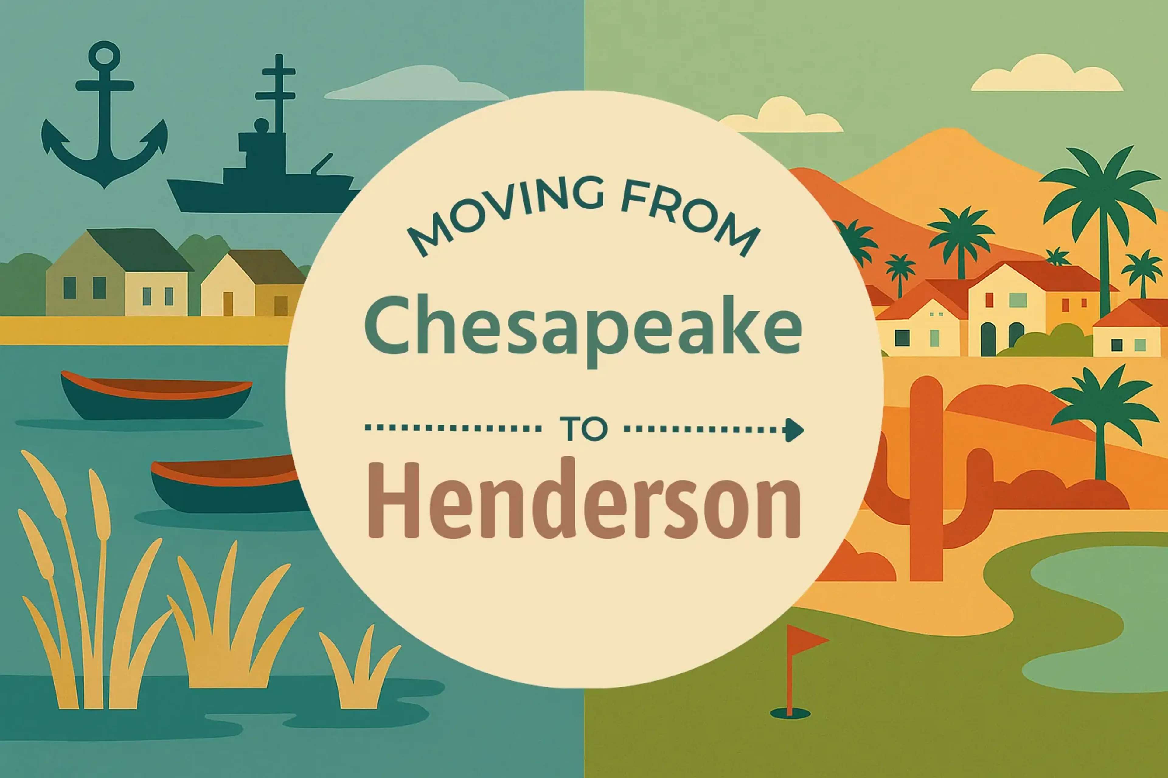 Side-by-side comparison of Chesapeake to Henderson moving companies