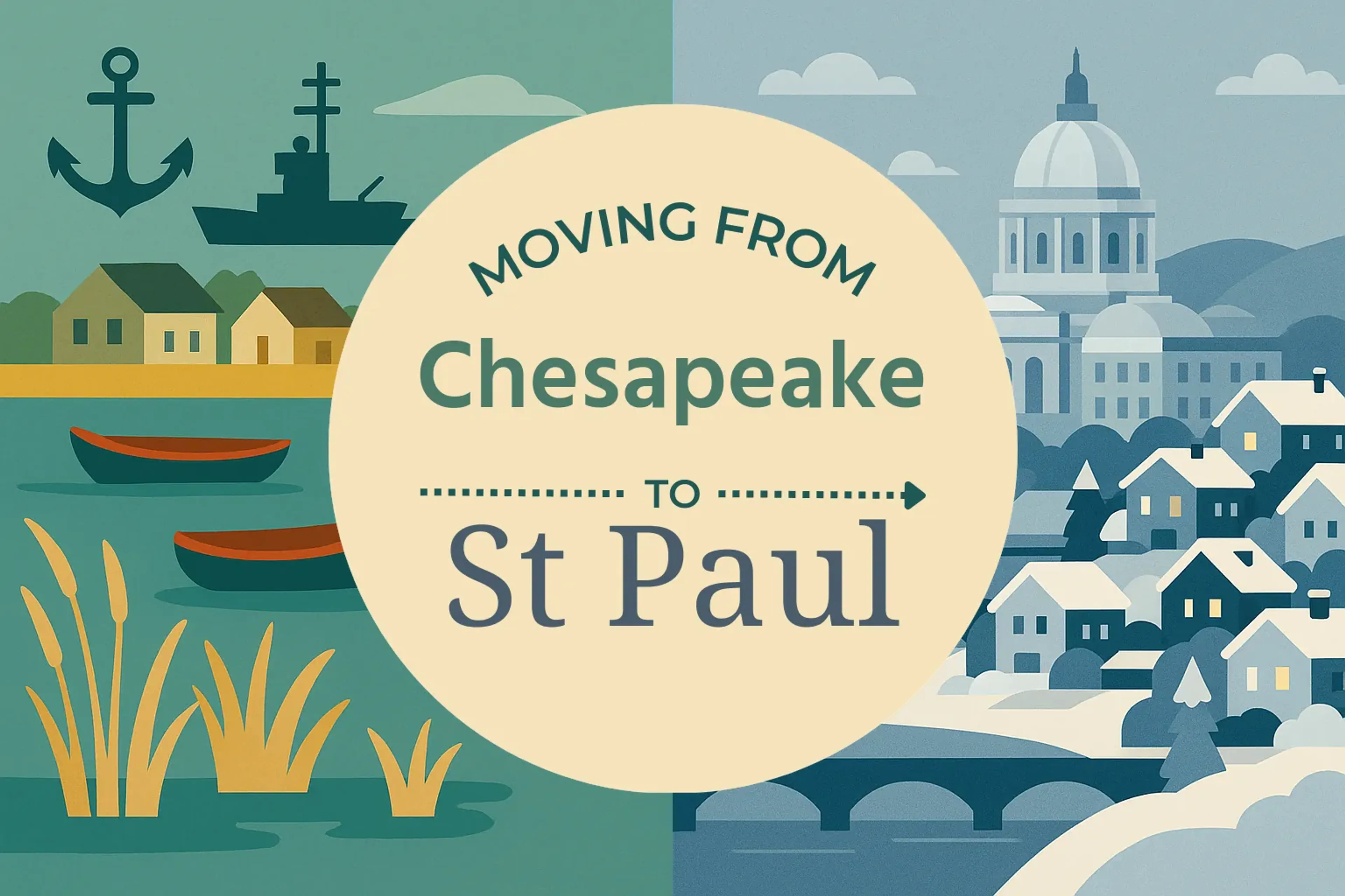 Side-by-side comparison of Chesapeake to St. Paul moving companies