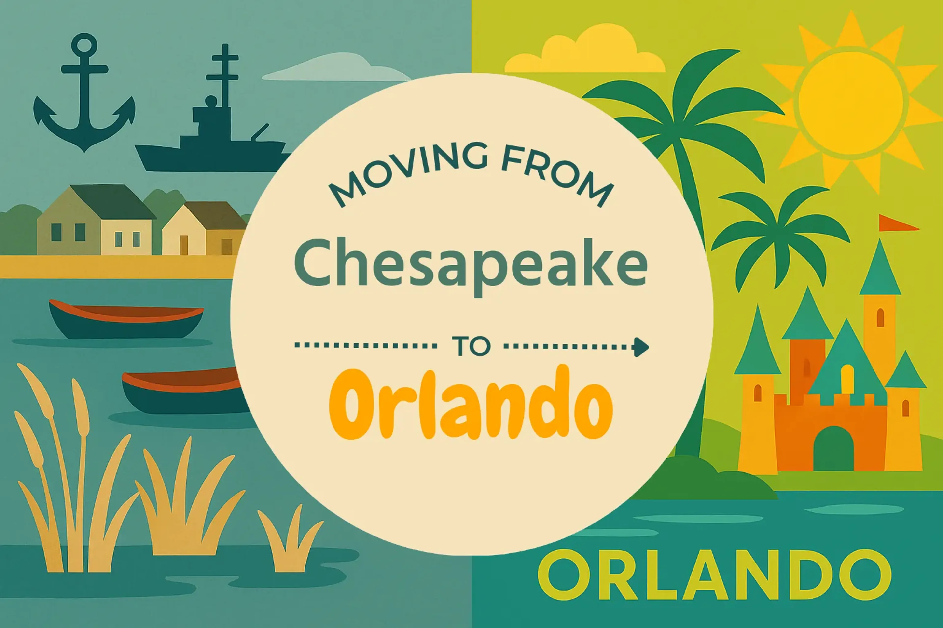 Side-by-side comparison of Chesapeake to Orlando moving companies
