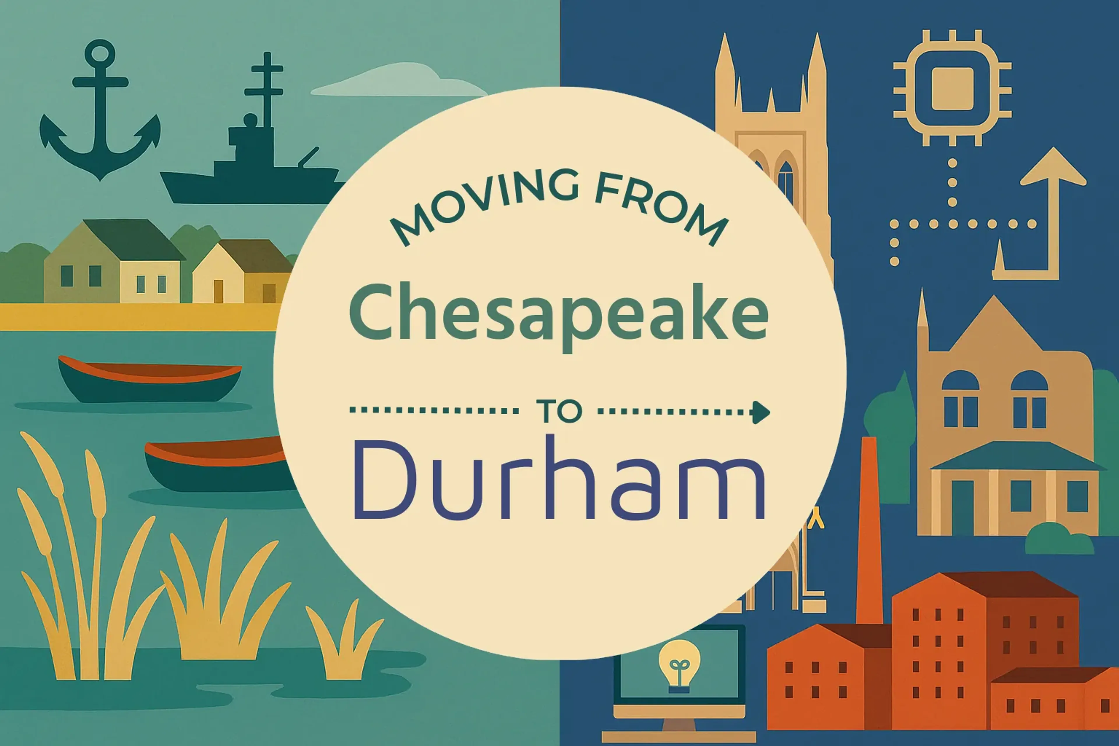 Side-by-side comparison of Chesapeake to Durham moving companies