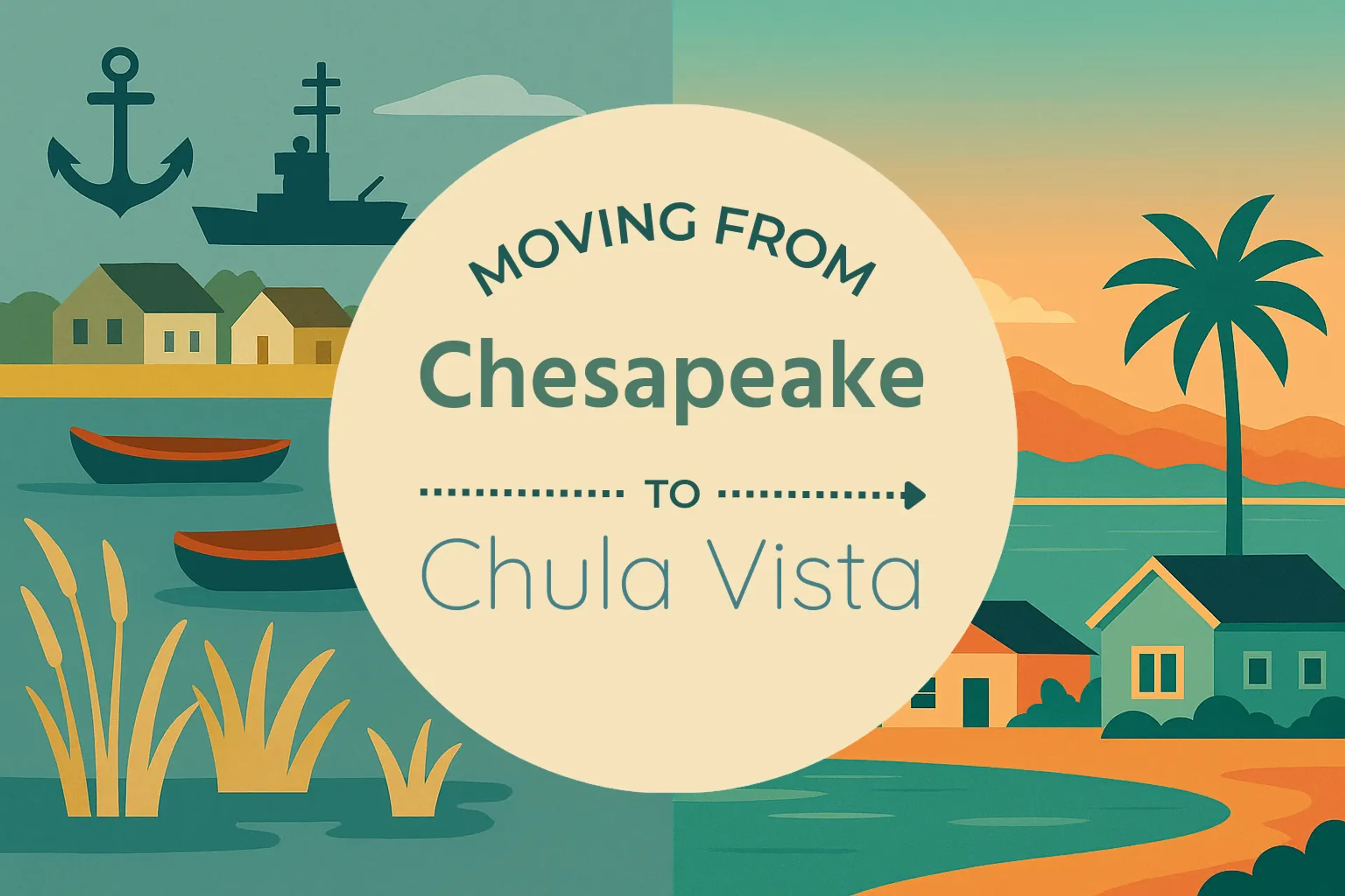 Side-by-side comparison of Chesapeake to Chula Vista moving companies
