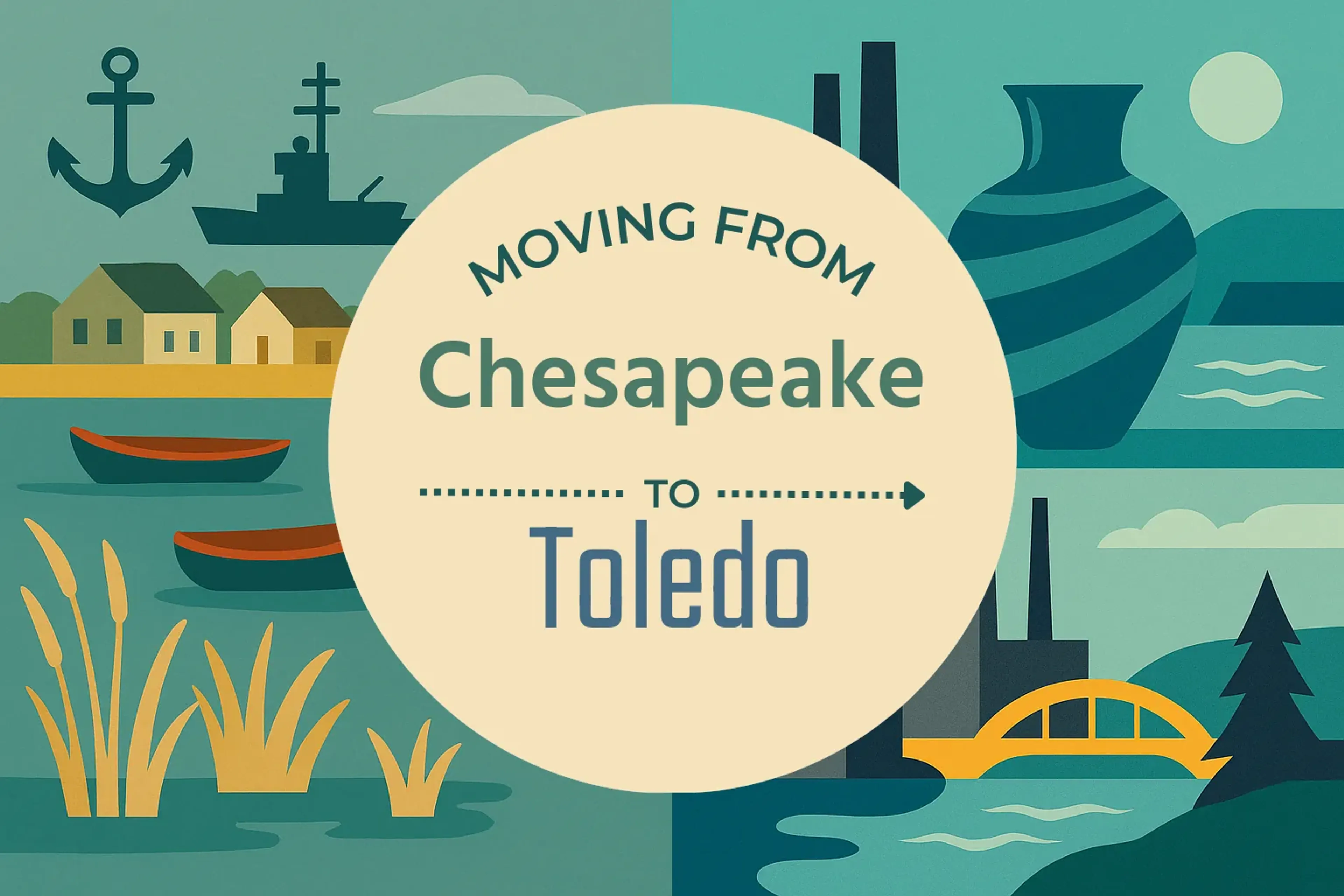 Side-by-side comparison of Chesapeake to Toledo moving companies