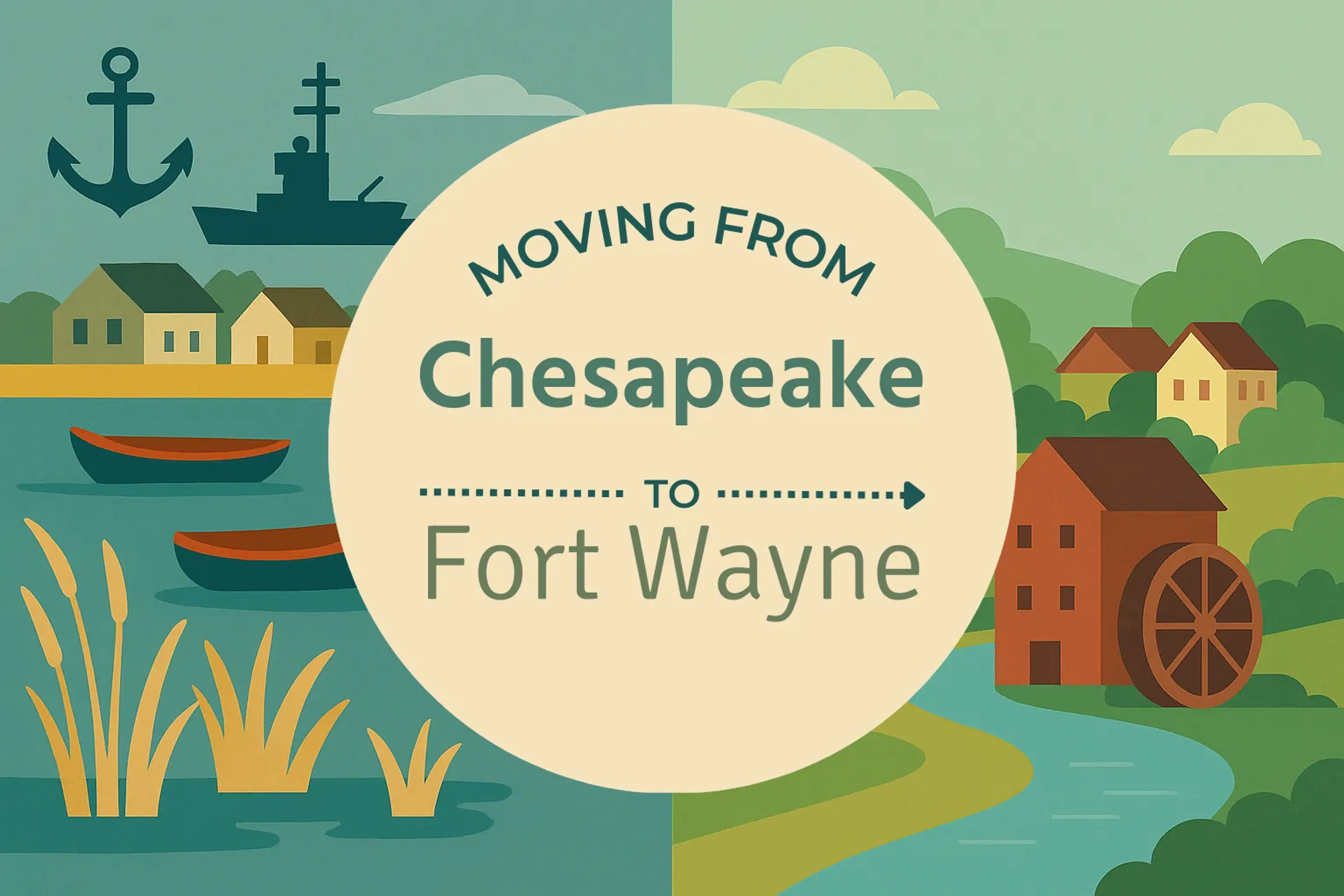 Side-by-side comparison of Chesapeake to Fort Wayne moving companies