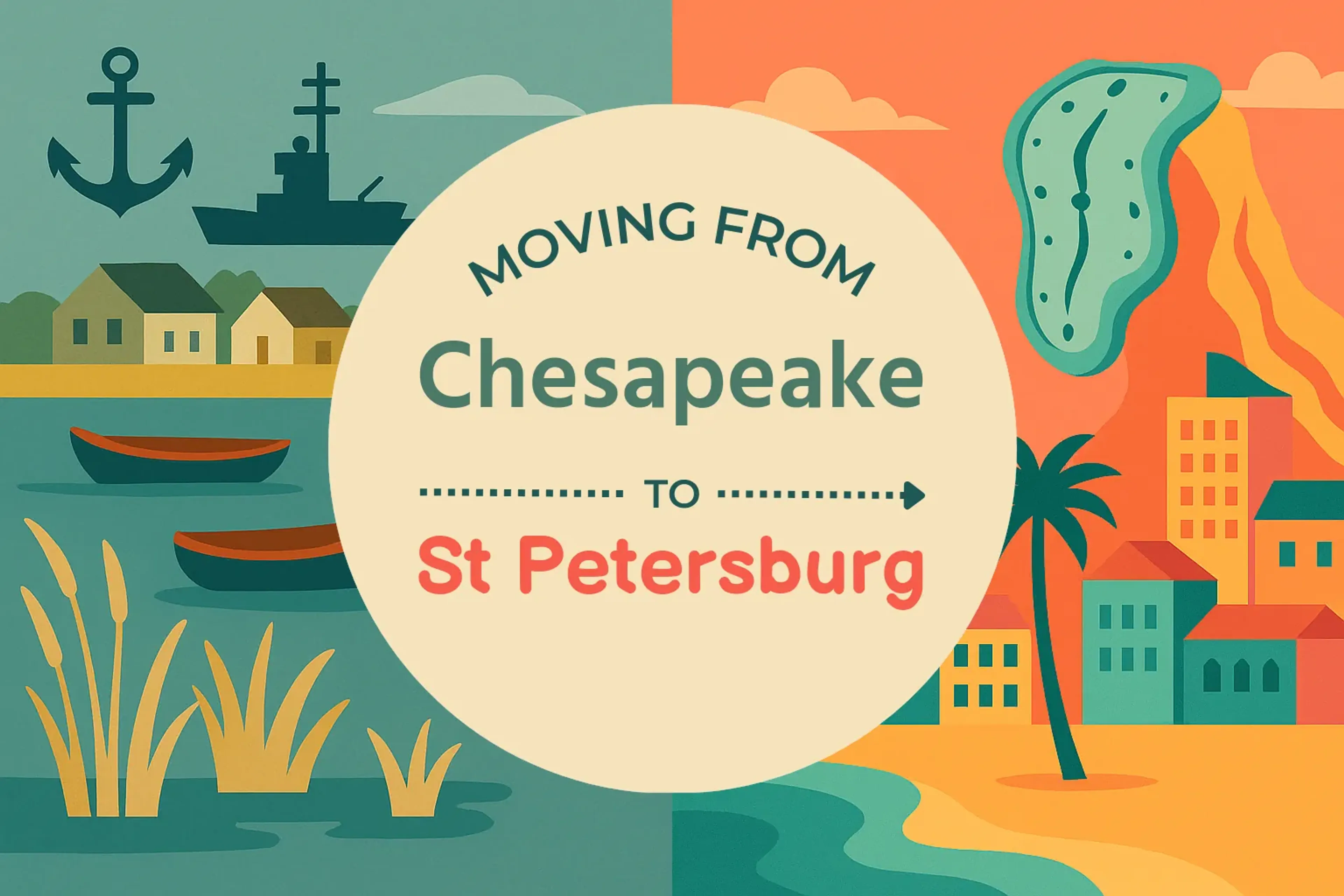 Side-by-side comparison of Chesapeake to St. Petersburg moving companies