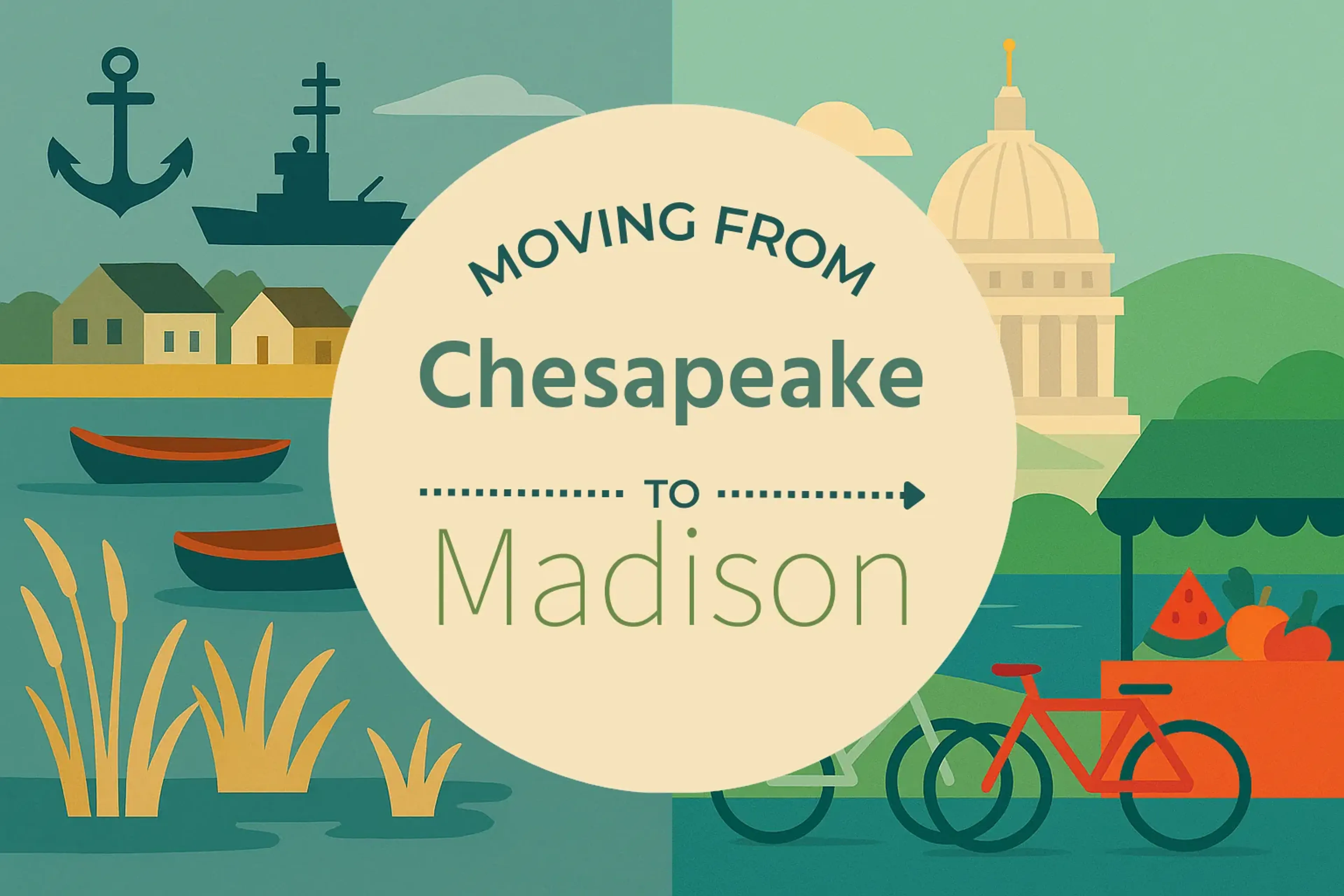 Side-by-side comparison of Chesapeake to Madison moving companies