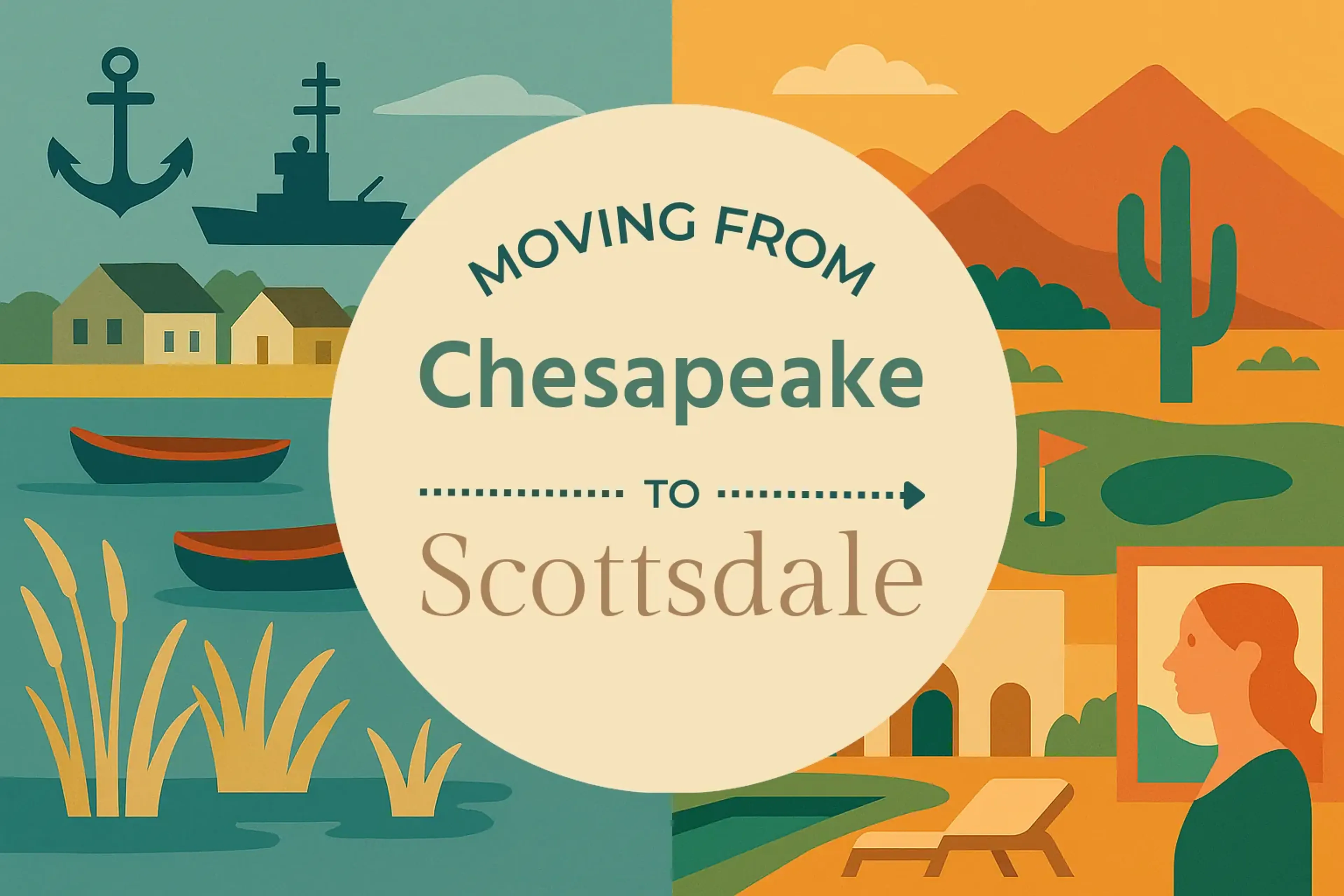 Side-by-side comparison of Chesapeake to Scottsdale moving companies