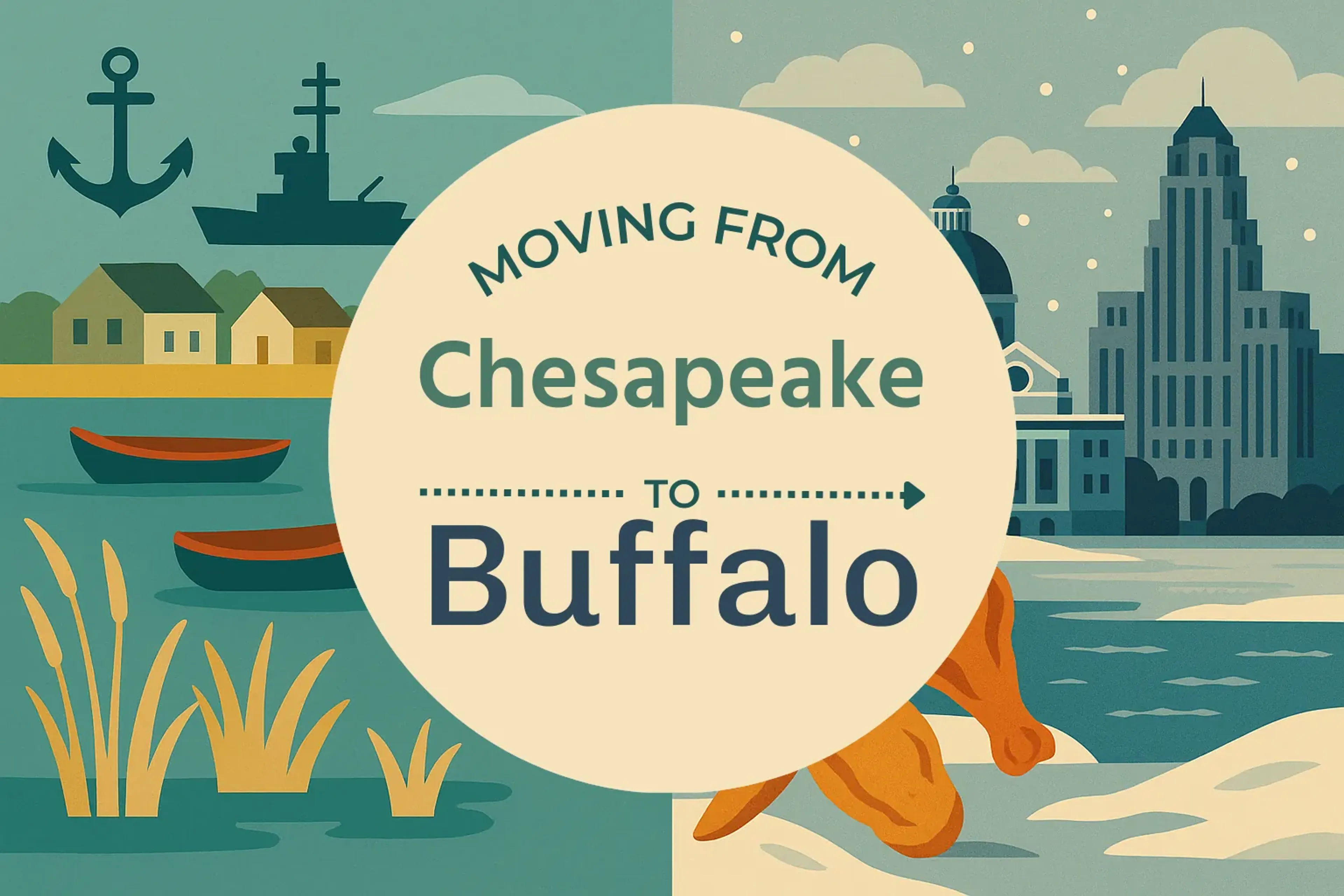 Side-by-side comparison of Chesapeake to Buffalo moving companies