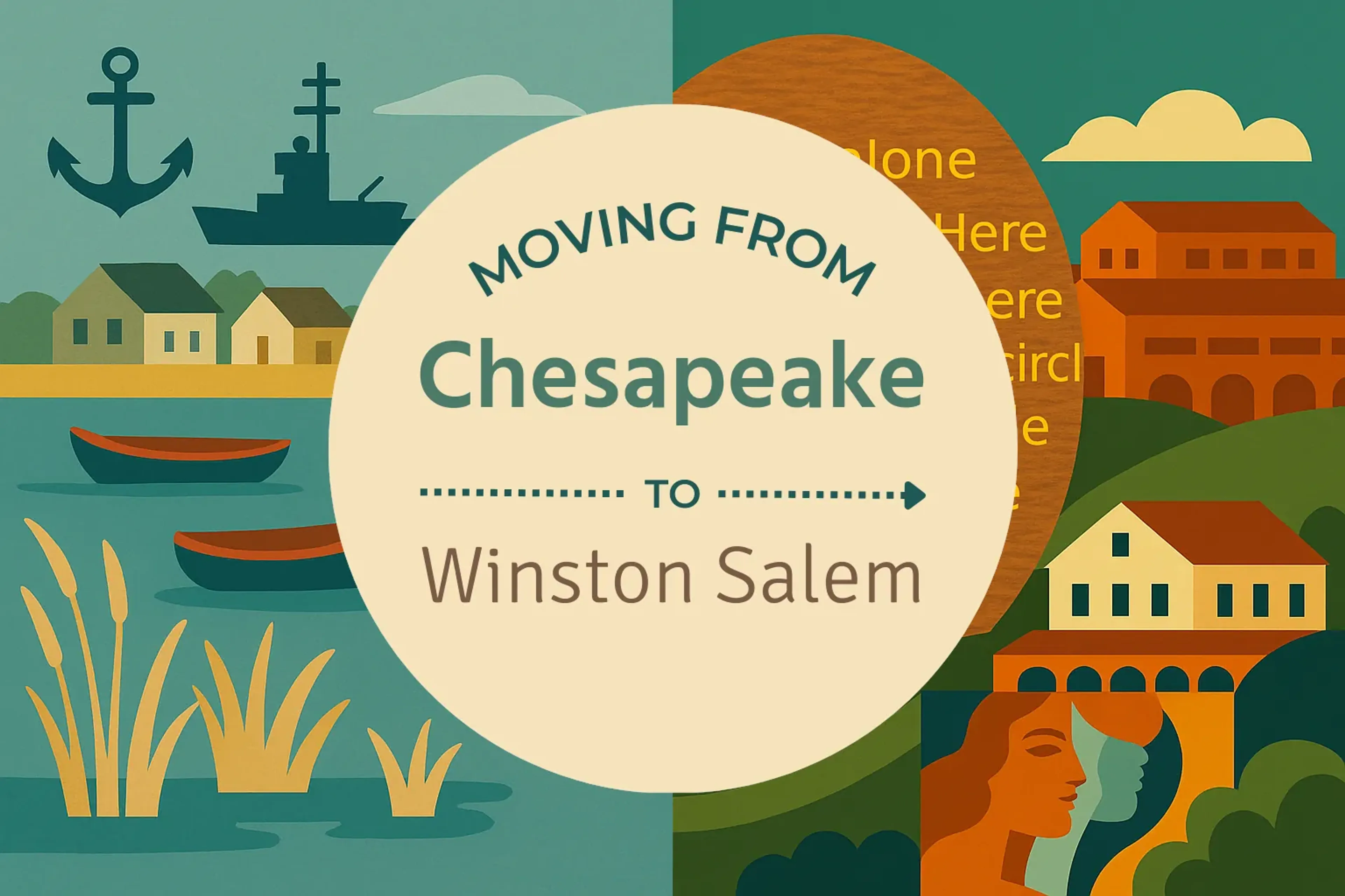 Side-by-side comparison of Chesapeake to Winston Salem moving companies