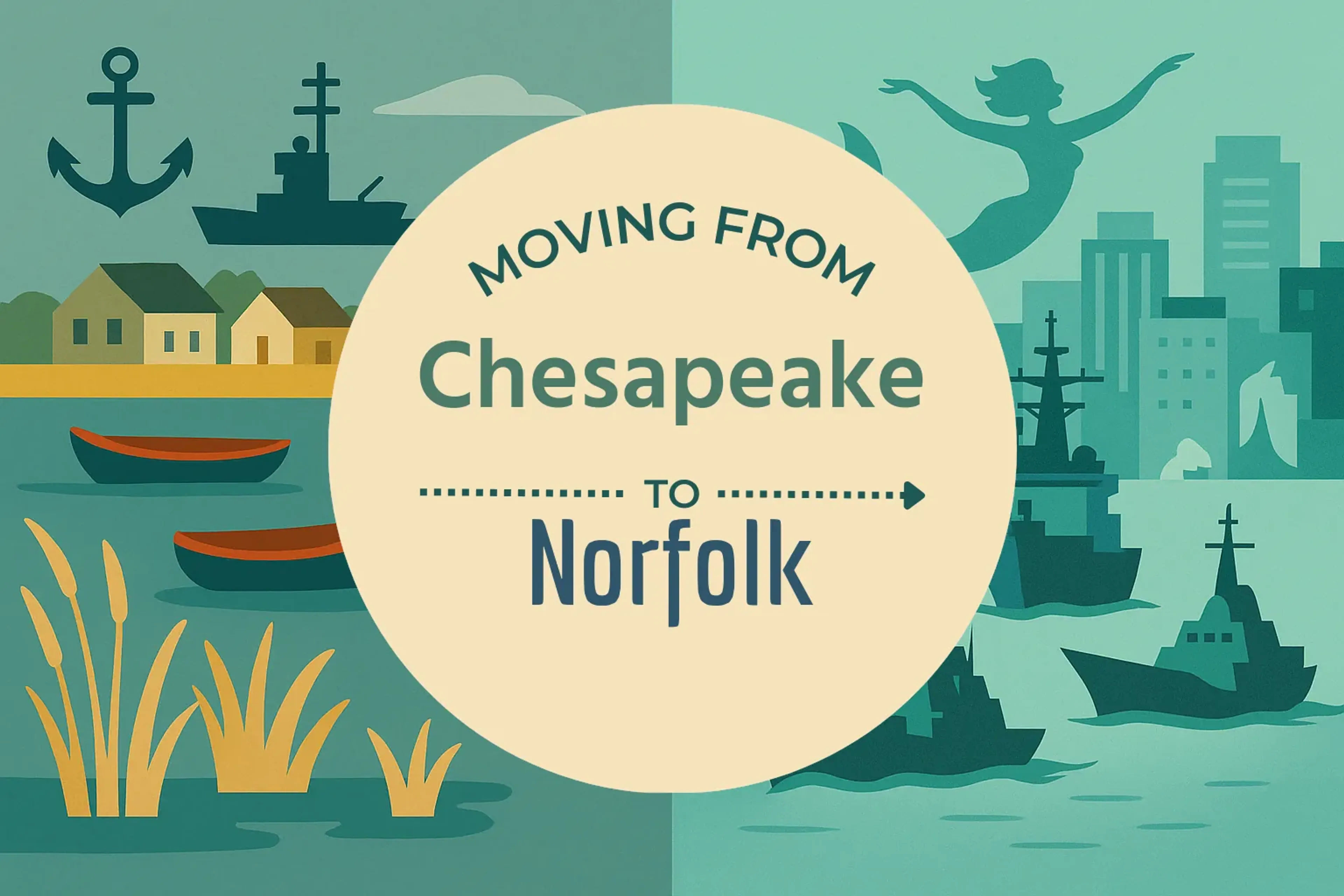 Side-by-side comparison of Chesapeake to Norfolk moving companies