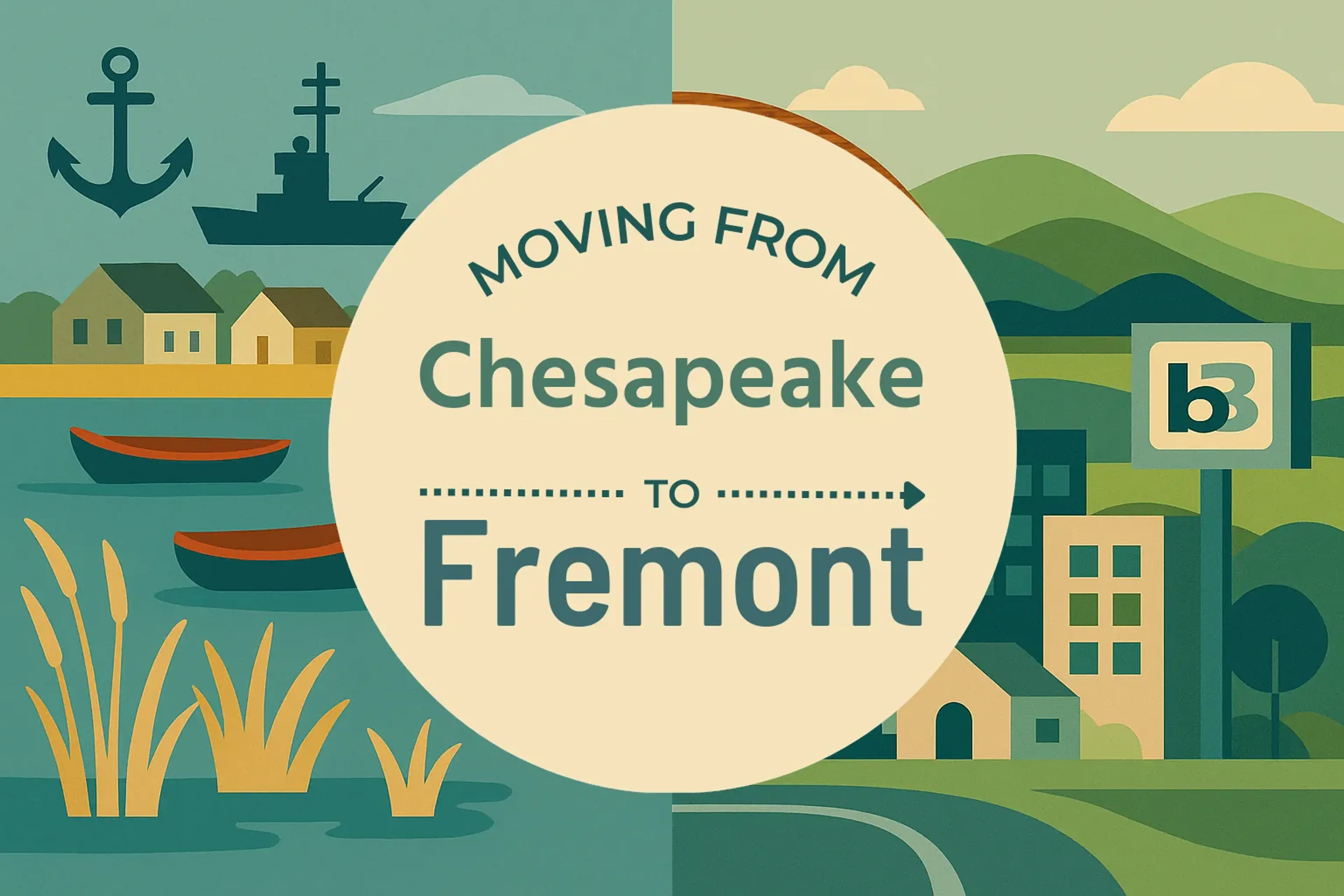 Side-by-side comparison of Chesapeake to Fremont moving companies