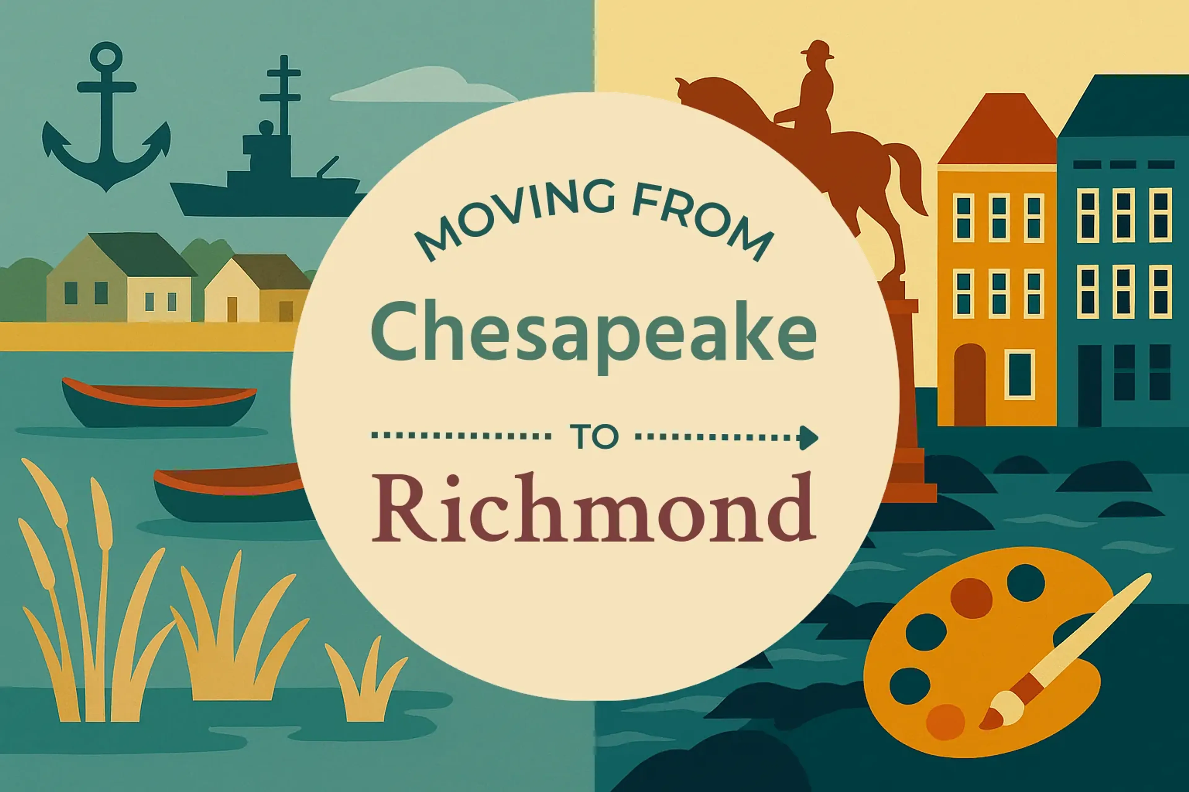 Side-by-side comparison of Chesapeake to Richmond moving companies