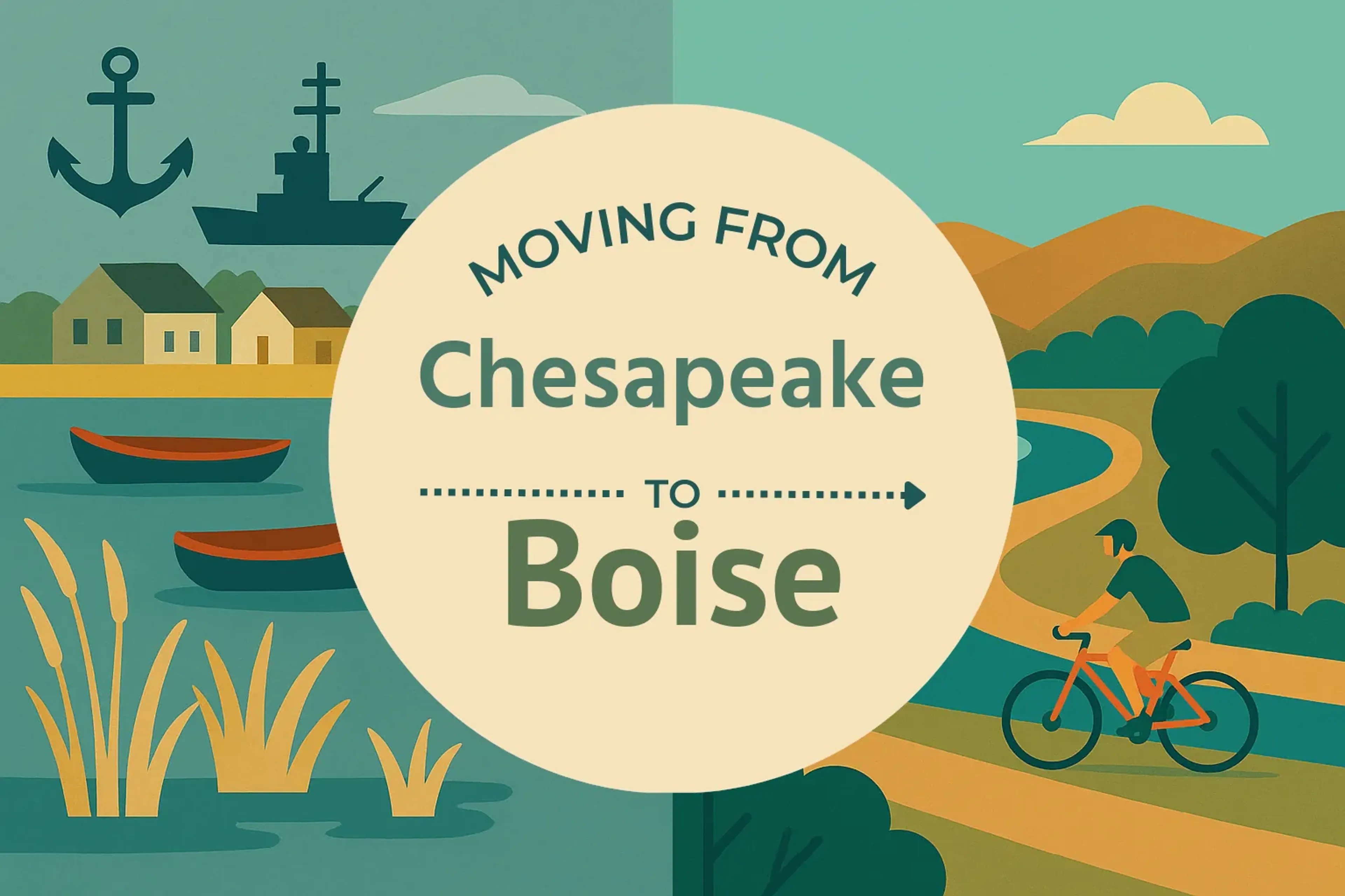 Side-by-side comparison of Chesapeake to Boise moving companies