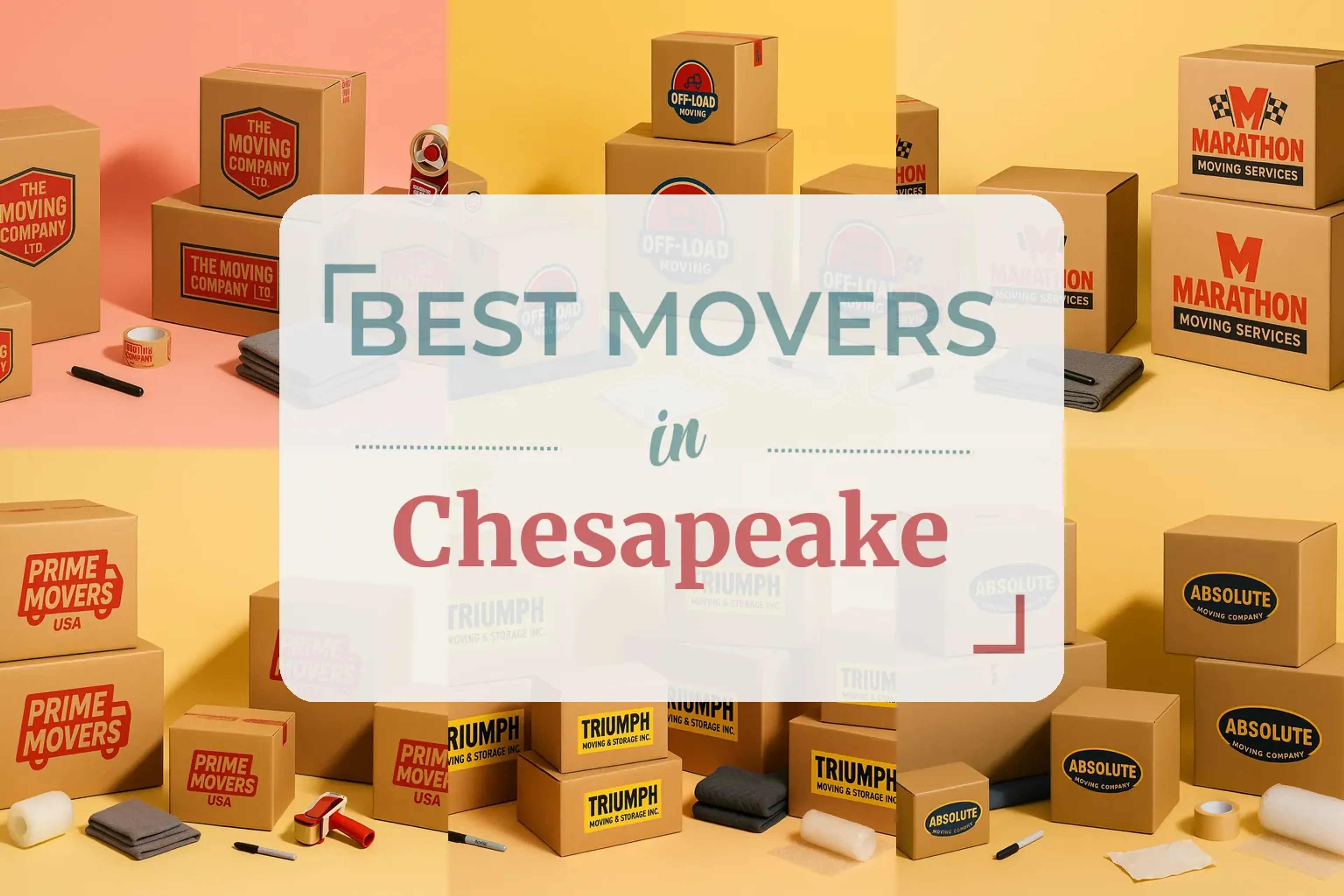 Side-by-side comparison of Chesapeake moving companies