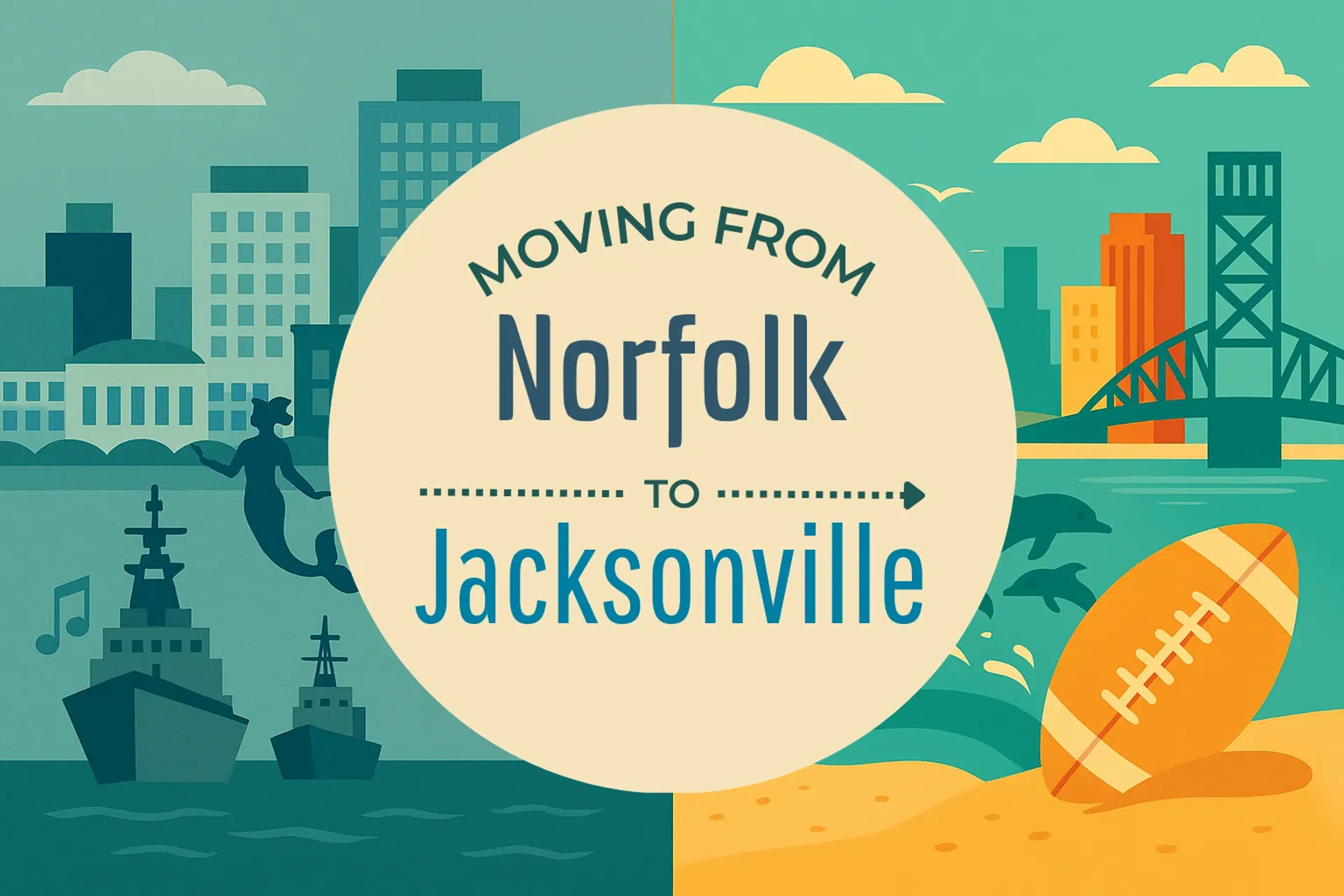 Side-by-side comparison of Norfolk to Jacksonville moving companies