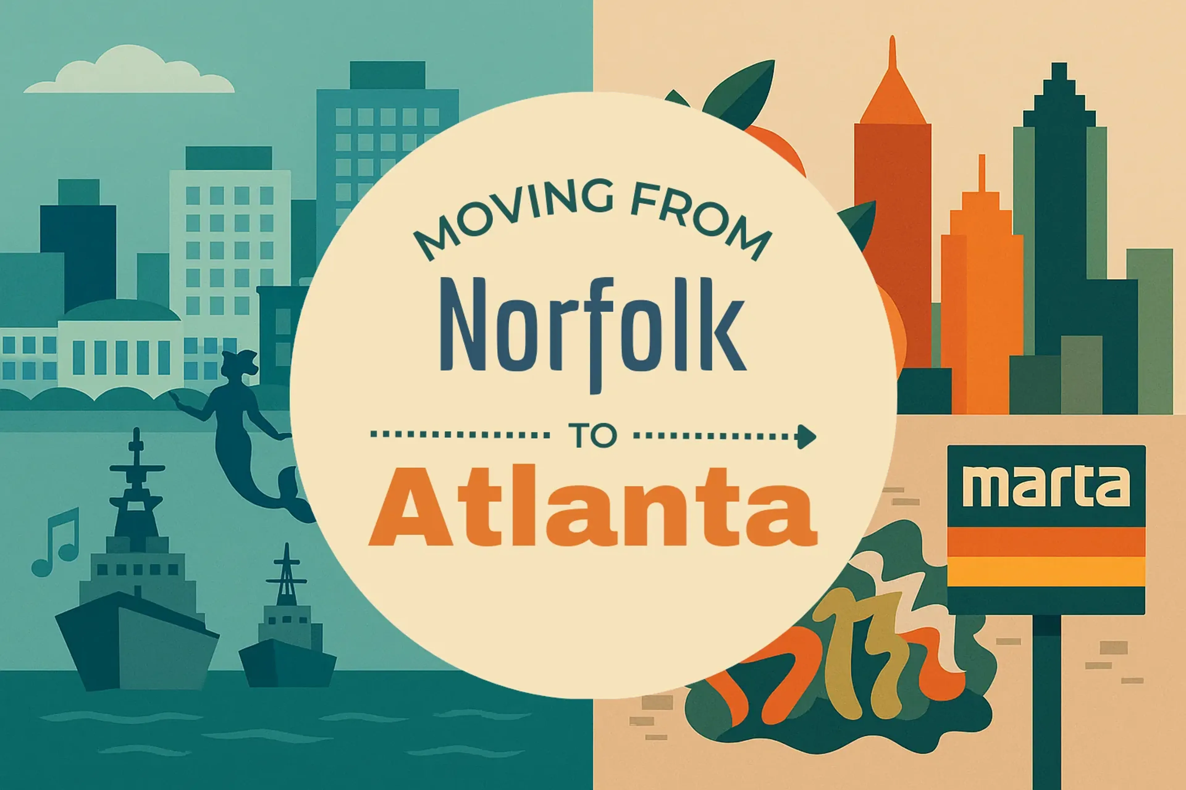 Side-by-side comparison of Norfolk to Atlanta moving companies