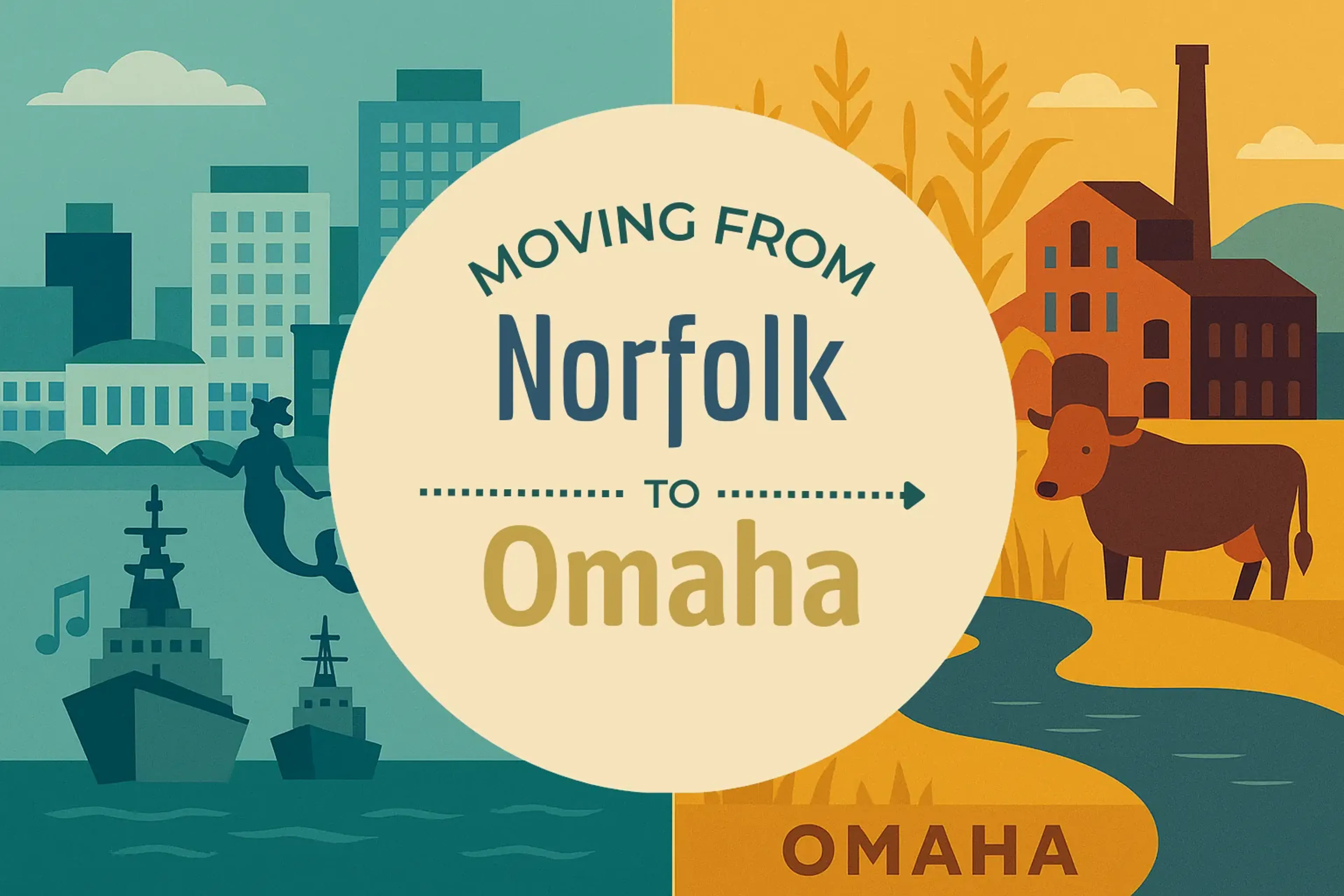 Side-by-side comparison of Norfolk to Omaha moving companies