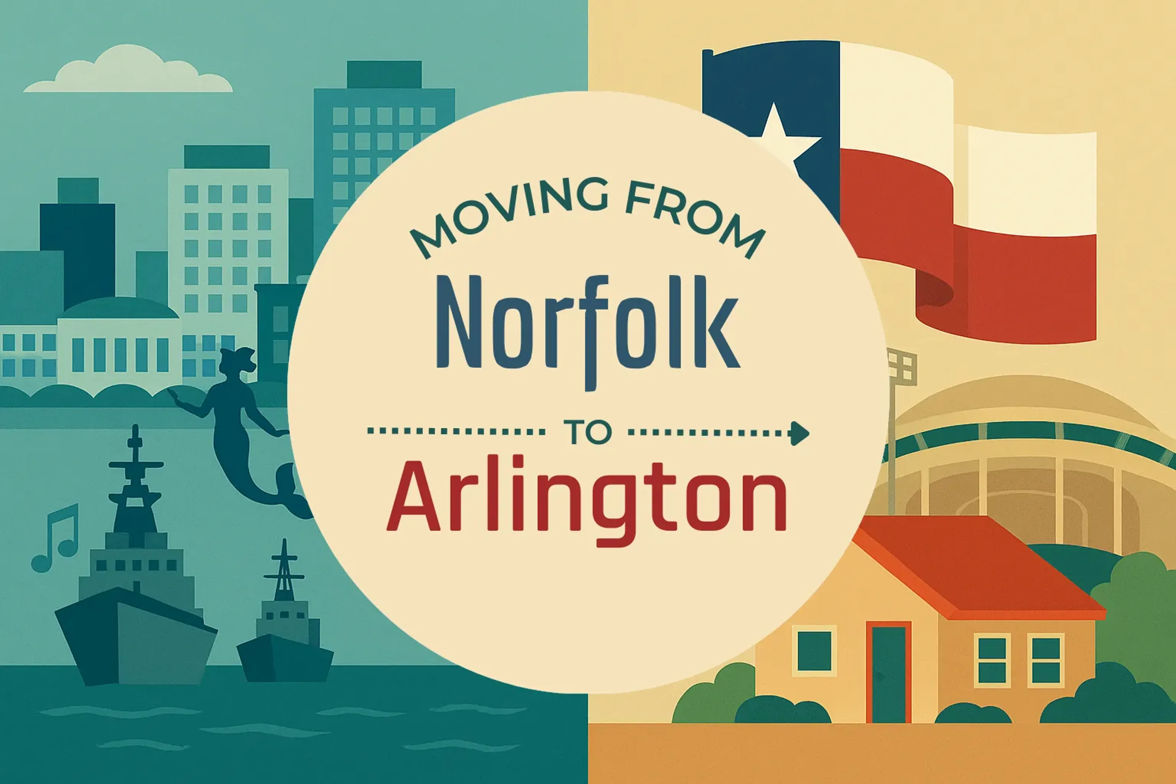 Side-by-side comparison of Norfolk to Arlington moving companies