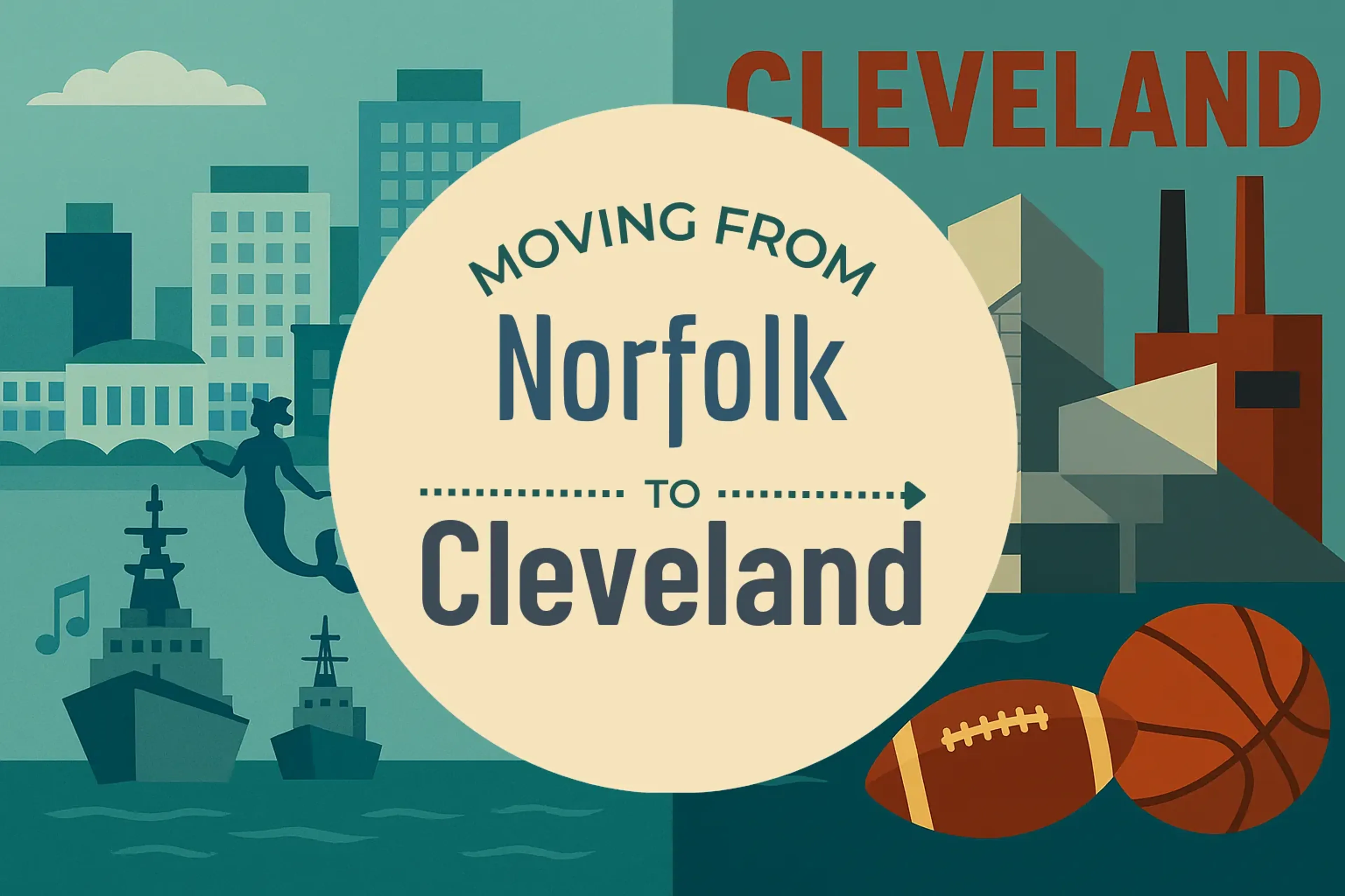 Side-by-side comparison of Norfolk to Cleveland moving companies