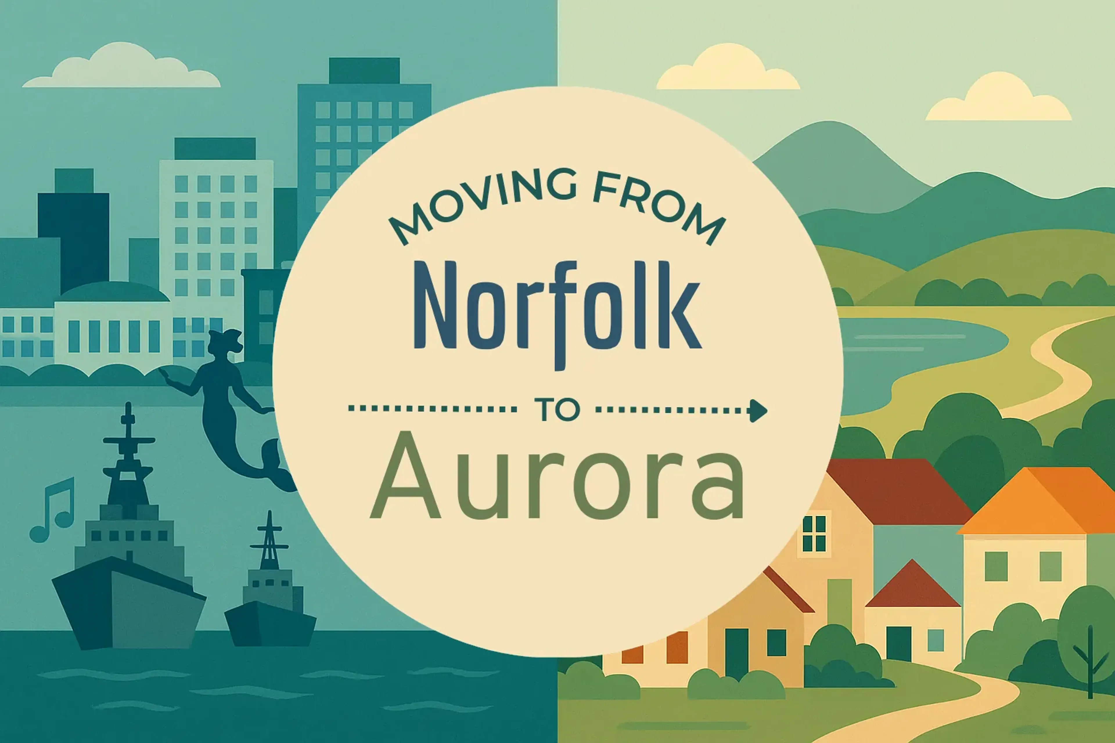Side-by-side comparison of Norfolk to Aurora moving companies