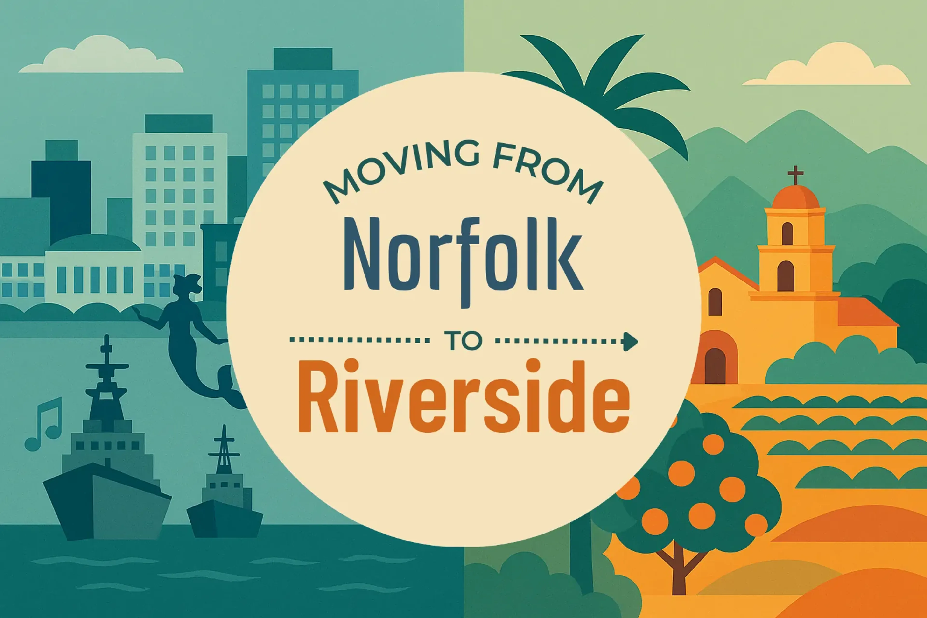 Side-by-side comparison of Norfolk to Riverside moving companies