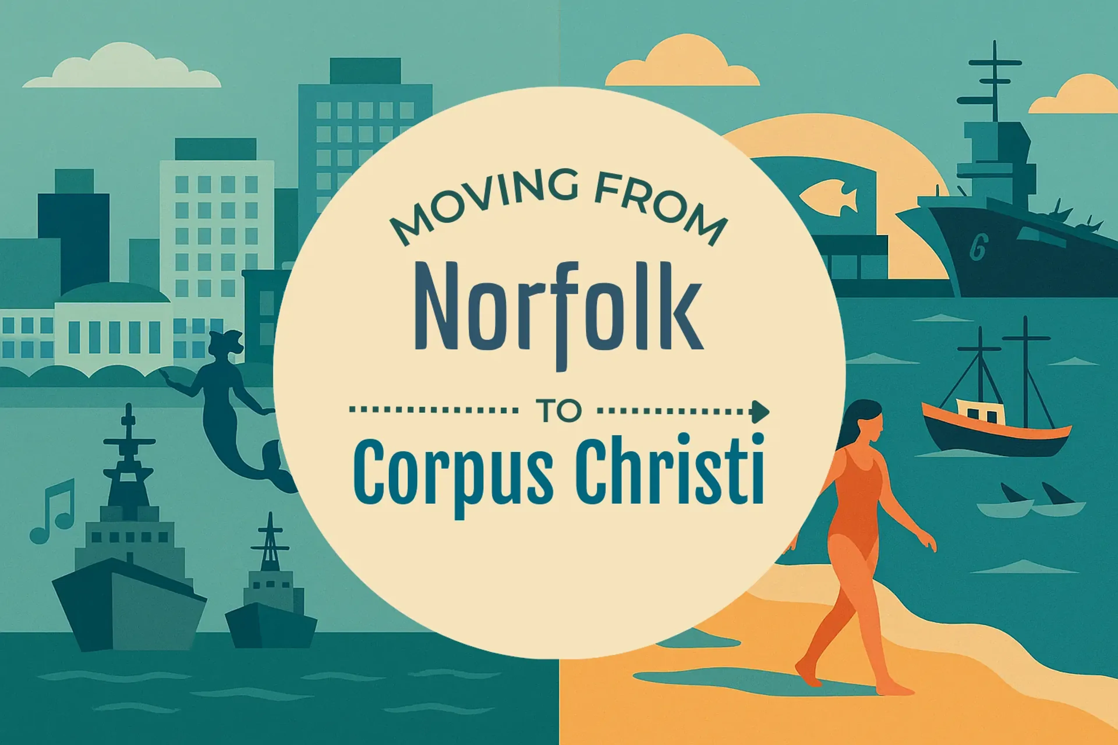 Side-by-side comparison of Norfolk to Corpus Christi moving companies