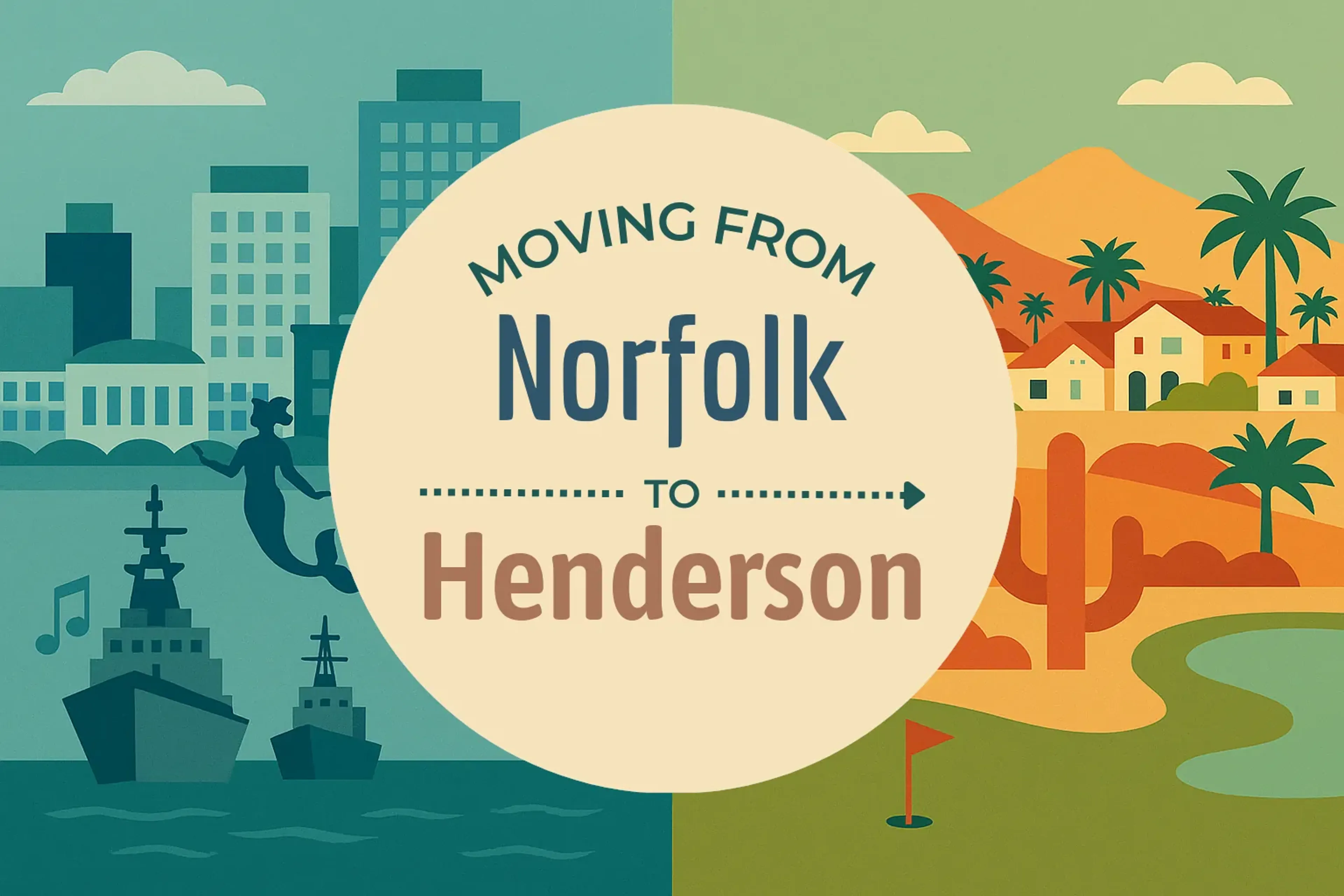 Side-by-side comparison of Norfolk to Henderson moving companies