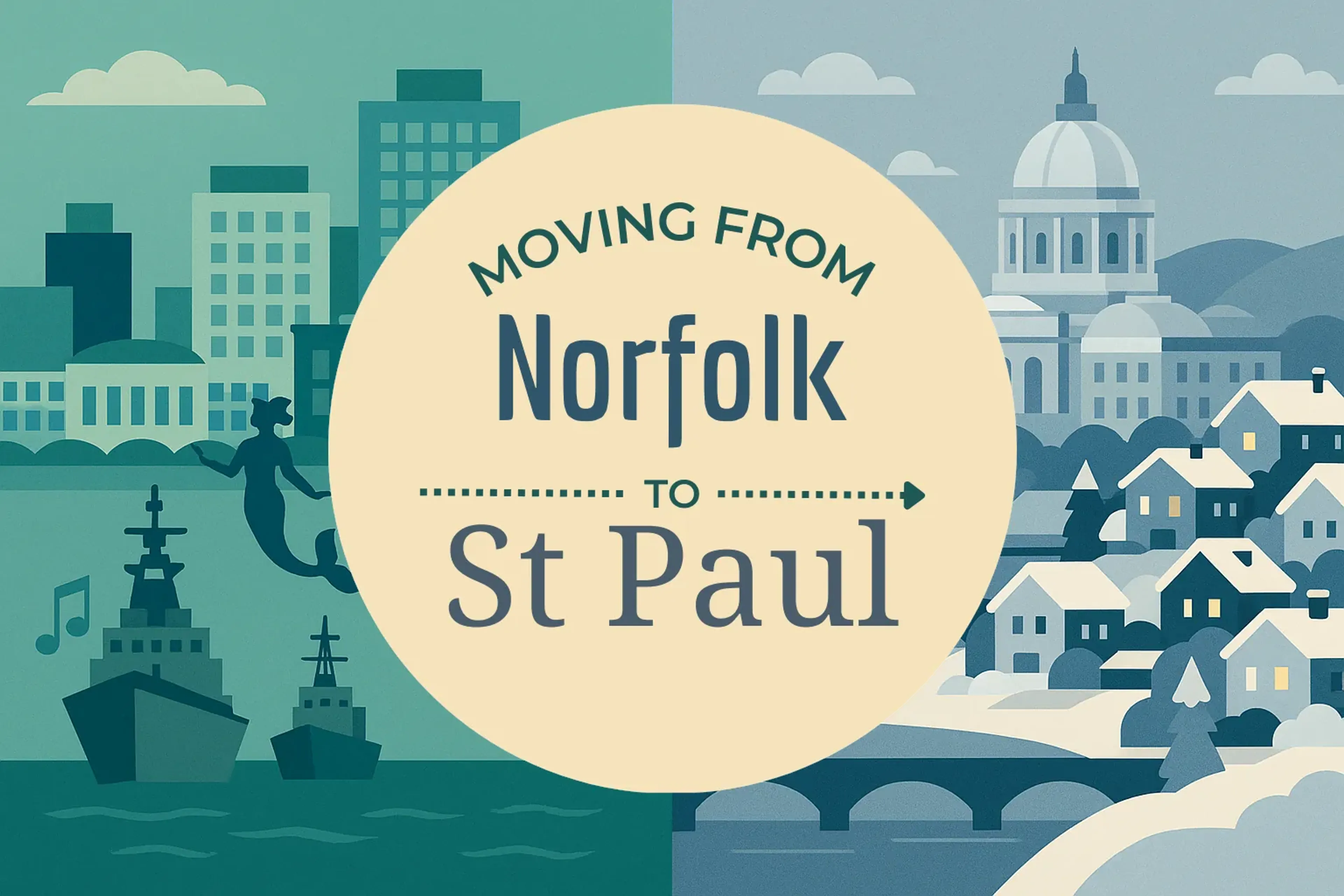 Side-by-side comparison of Norfolk to St. Paul moving companies