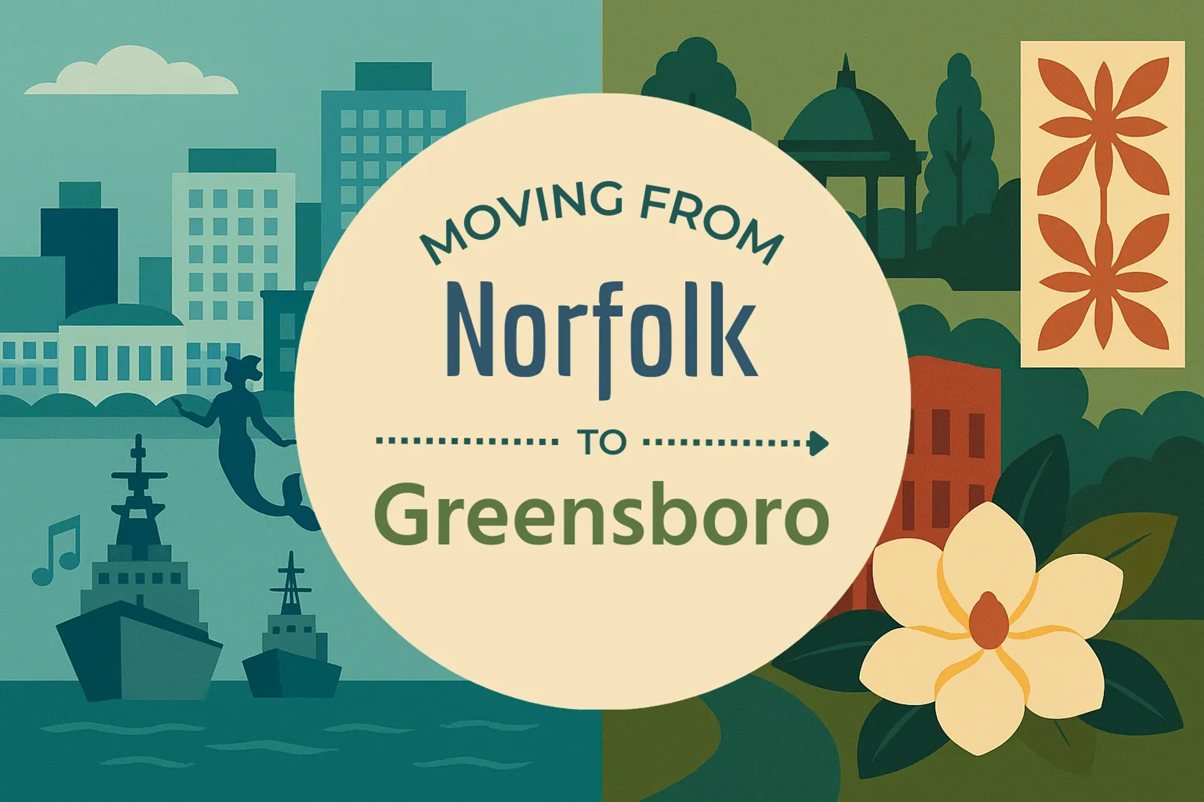 Side-by-side comparison of Norfolk to Greensboro moving companies