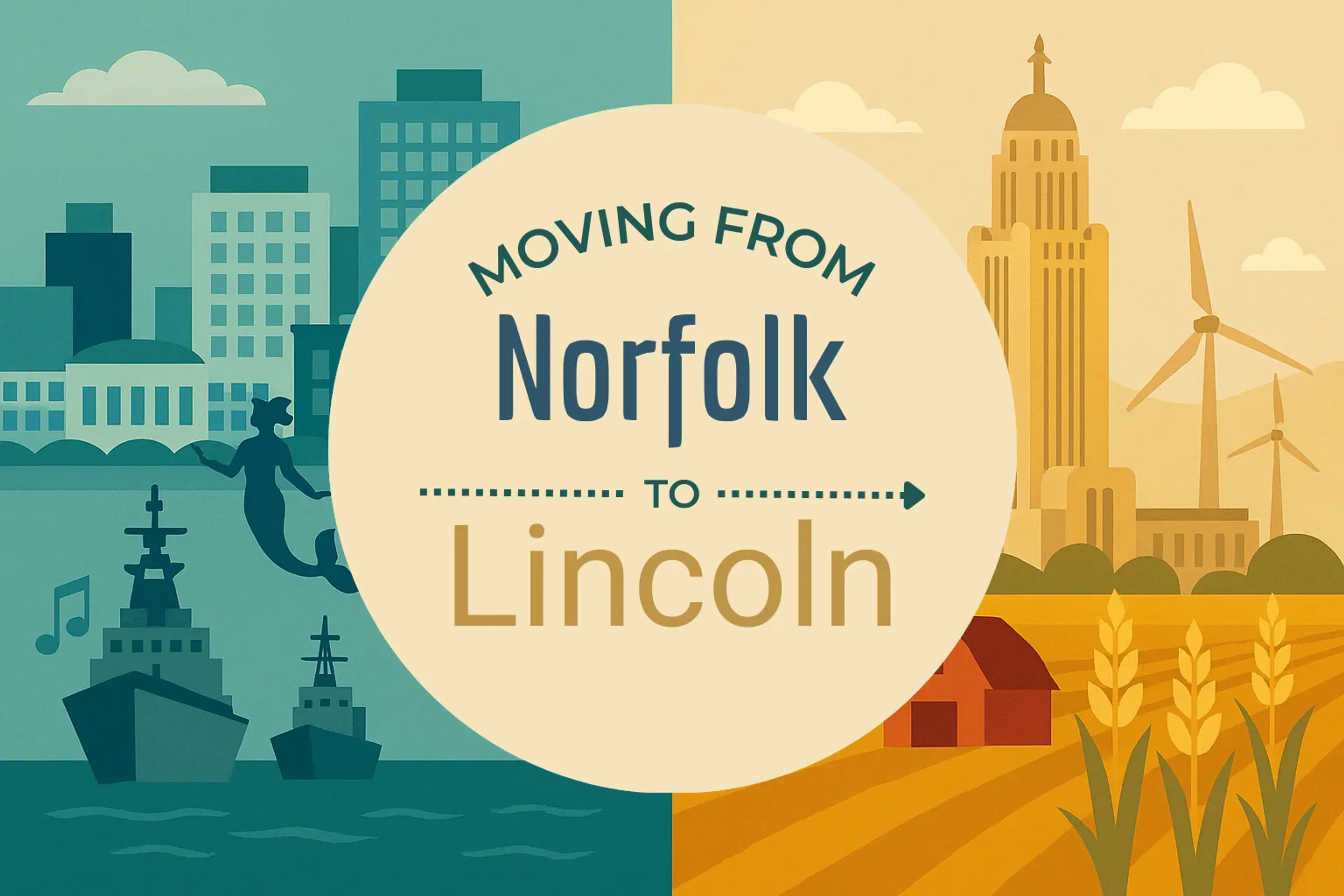 Side-by-side comparison of Norfolk to Lincoln moving companies