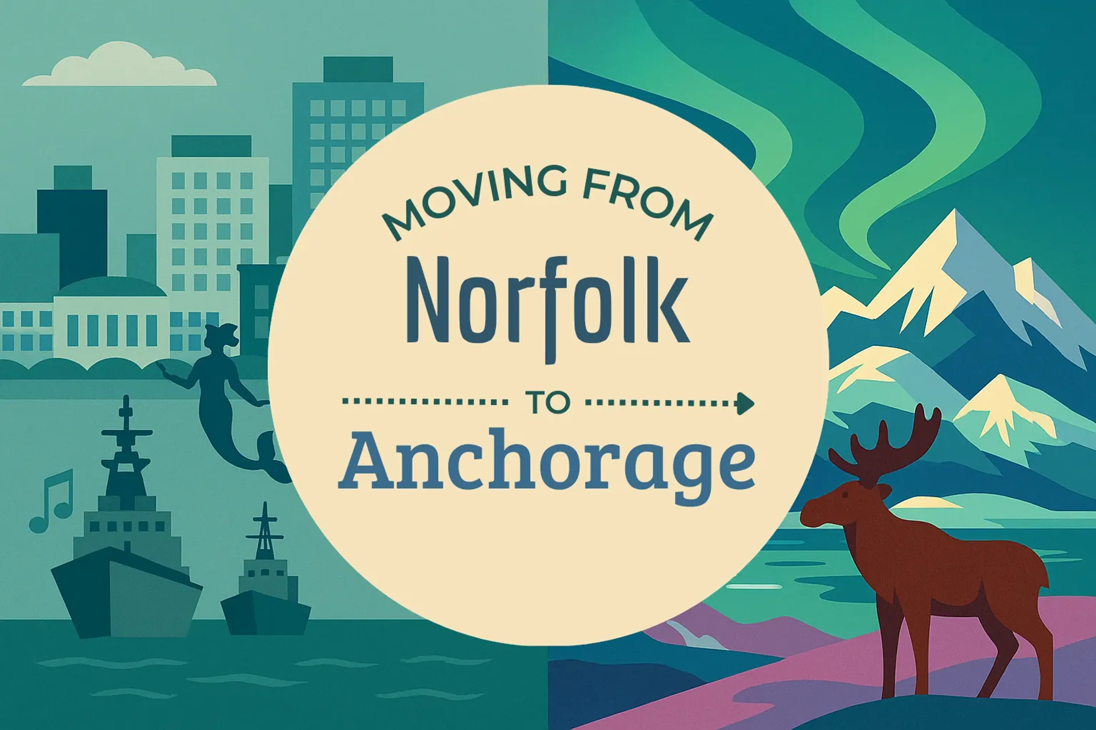 Side-by-side comparison of Norfolk to Anchorage moving companies