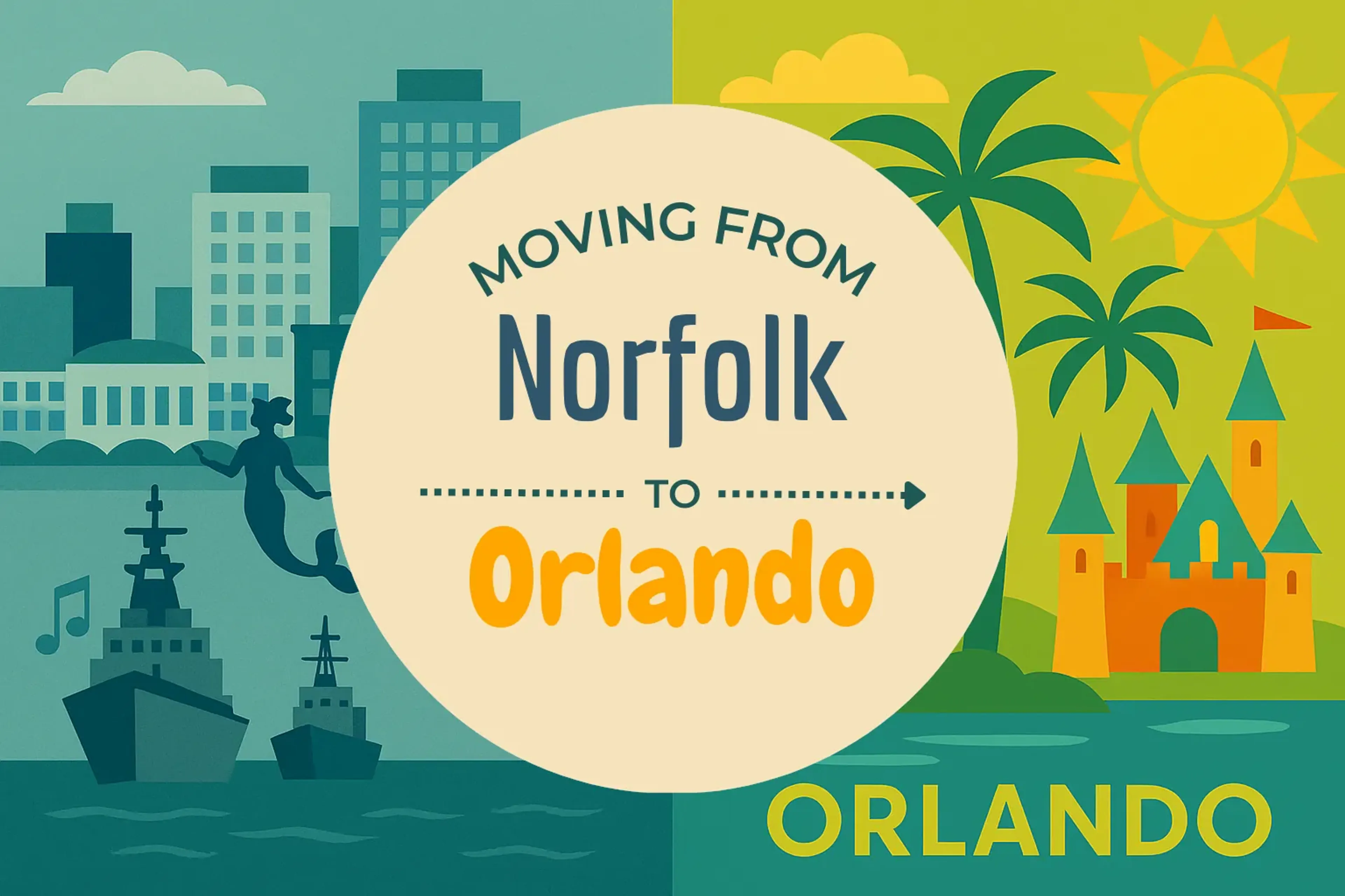 Side-by-side comparison of Norfolk to Orlando moving companies