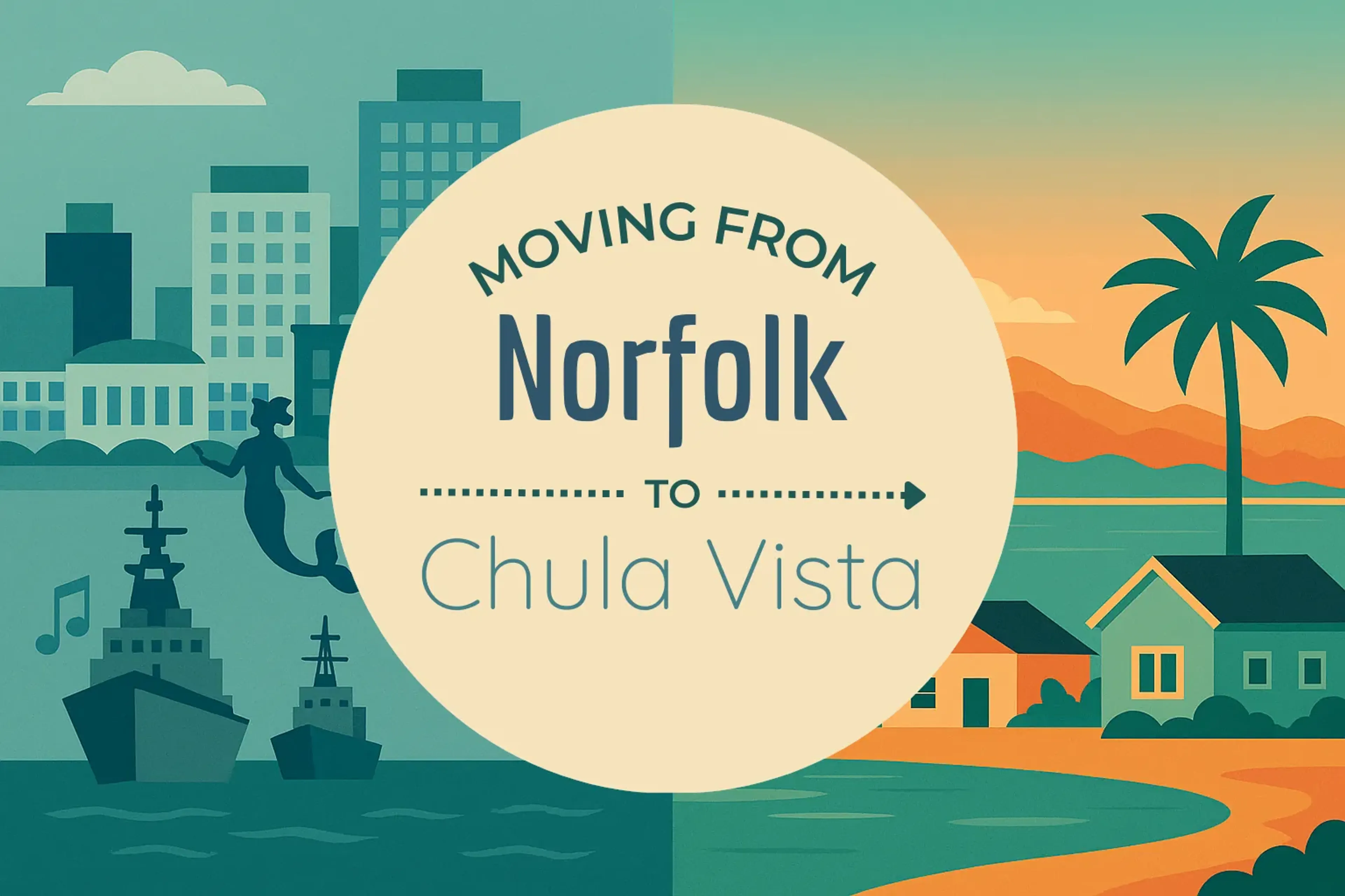 Side-by-side comparison of Norfolk to Chula Vista moving companies