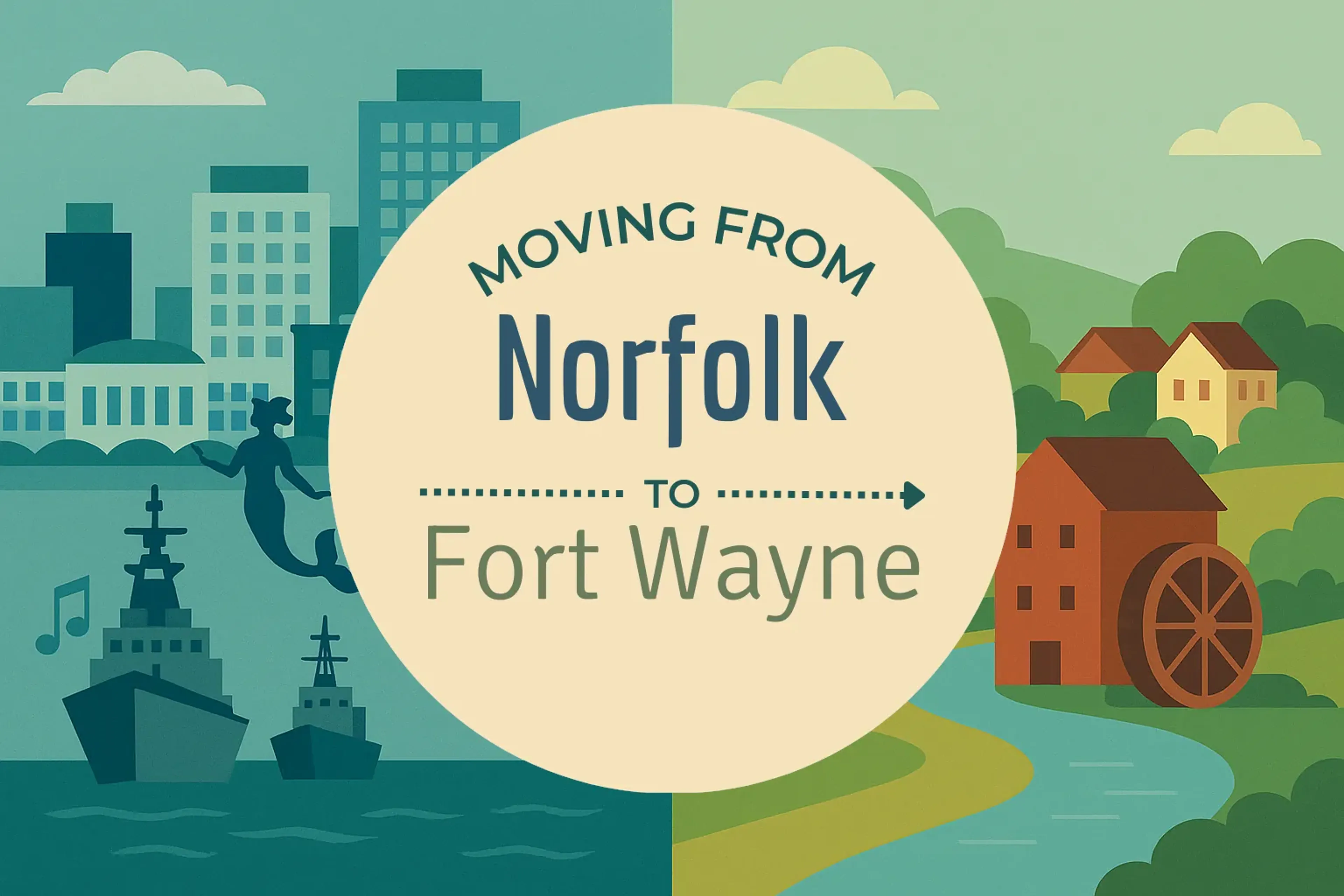 Side-by-side comparison of Norfolk to Fort Wayne moving companies