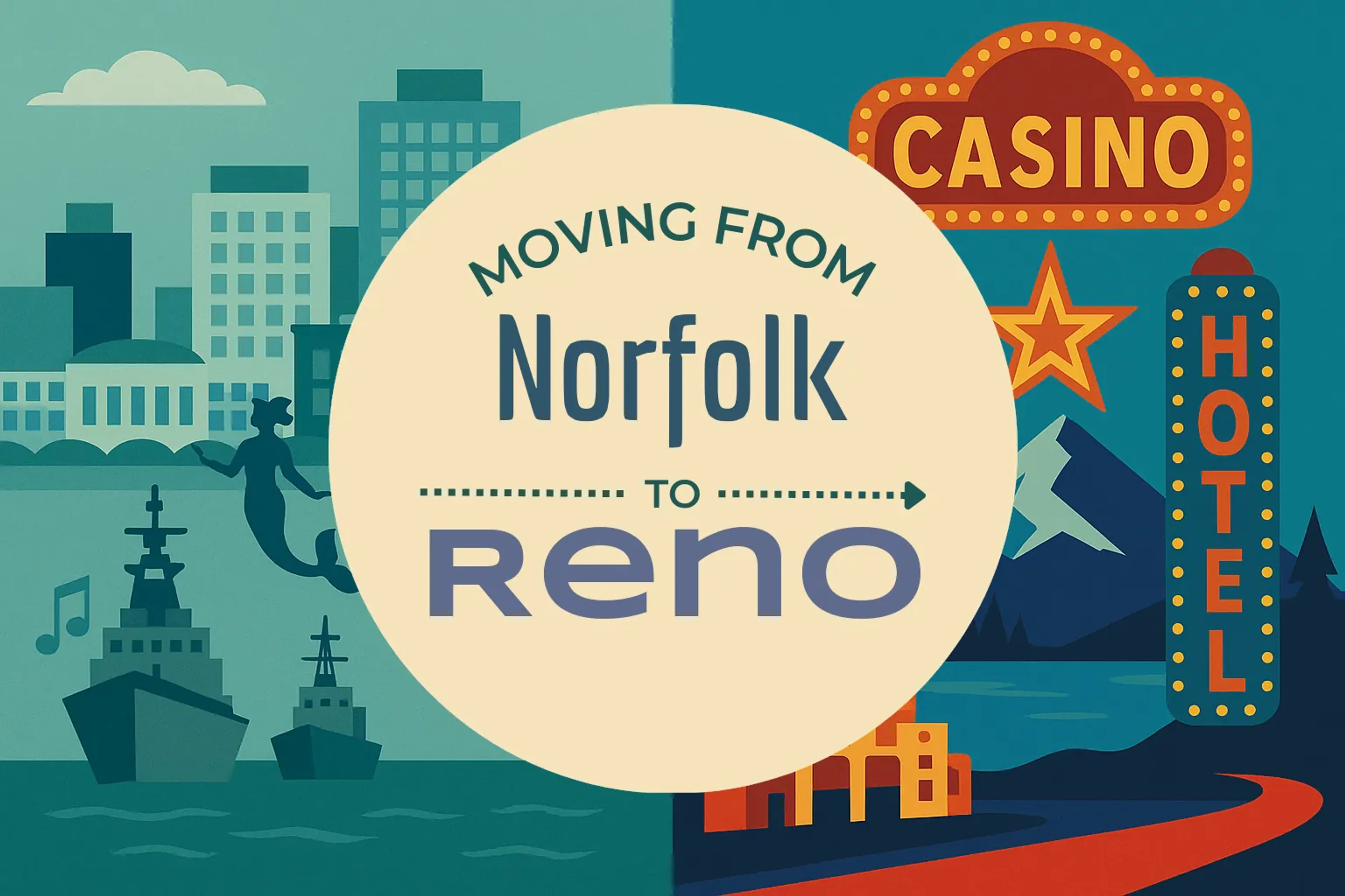 Side-by-side comparison of Norfolk to Reno moving companies
