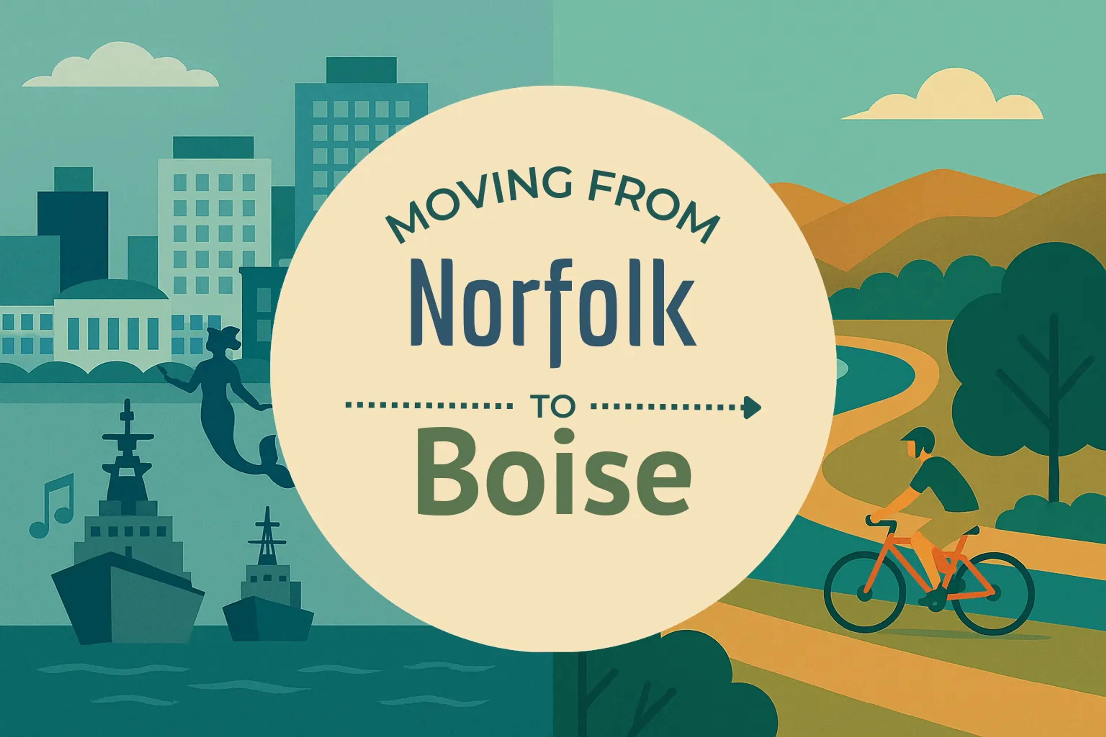 Side-by-side comparison of Norfolk to Boise moving companies